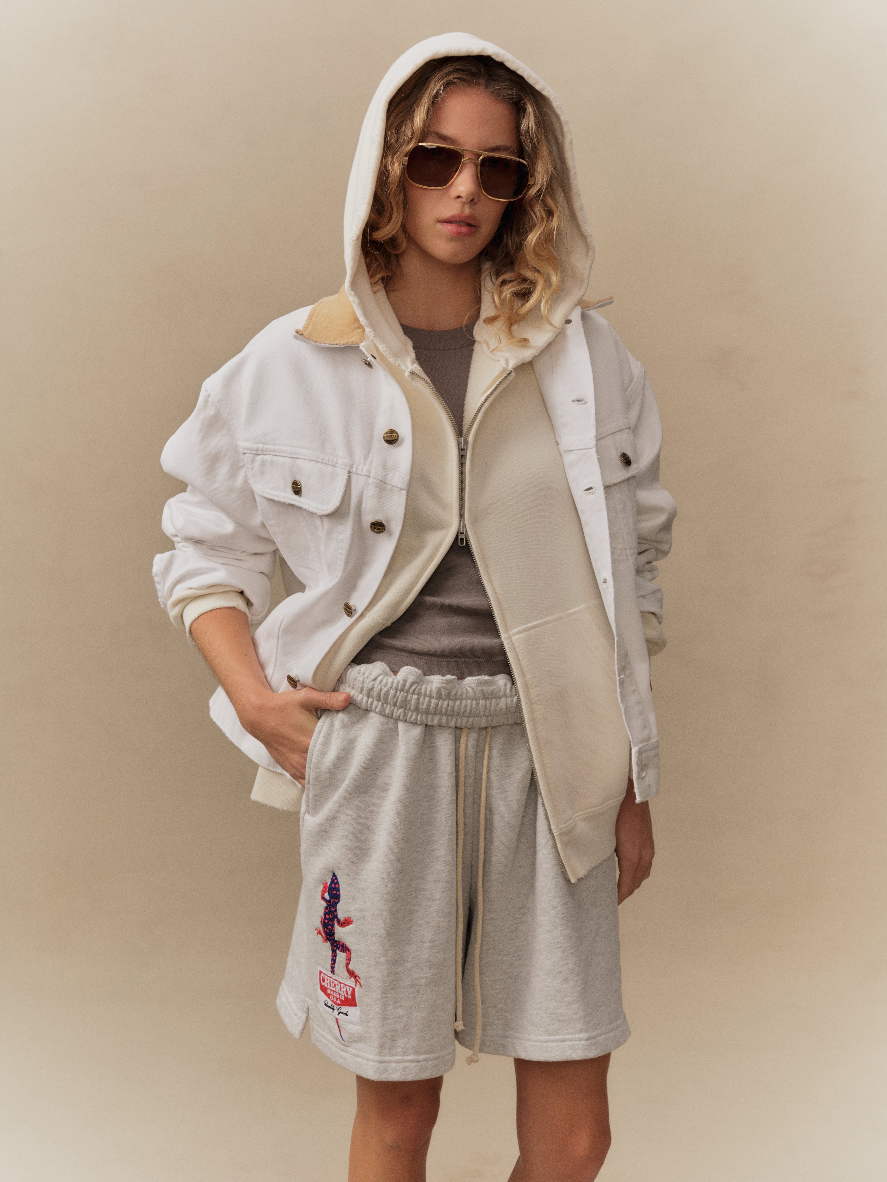 Gecko Sweatshorts (Heather Grey)