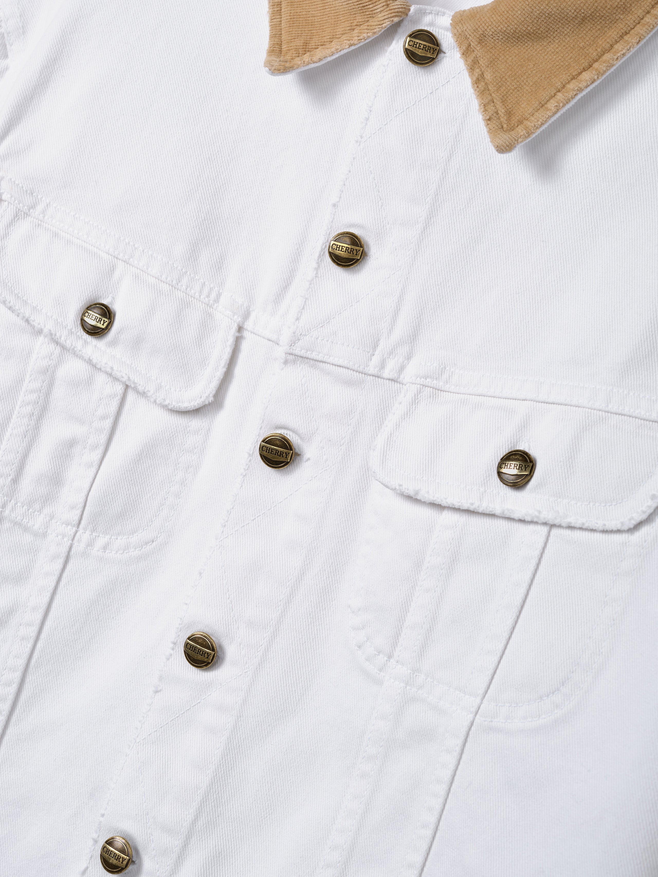 Denim Trucker Jacket (Vintage White)