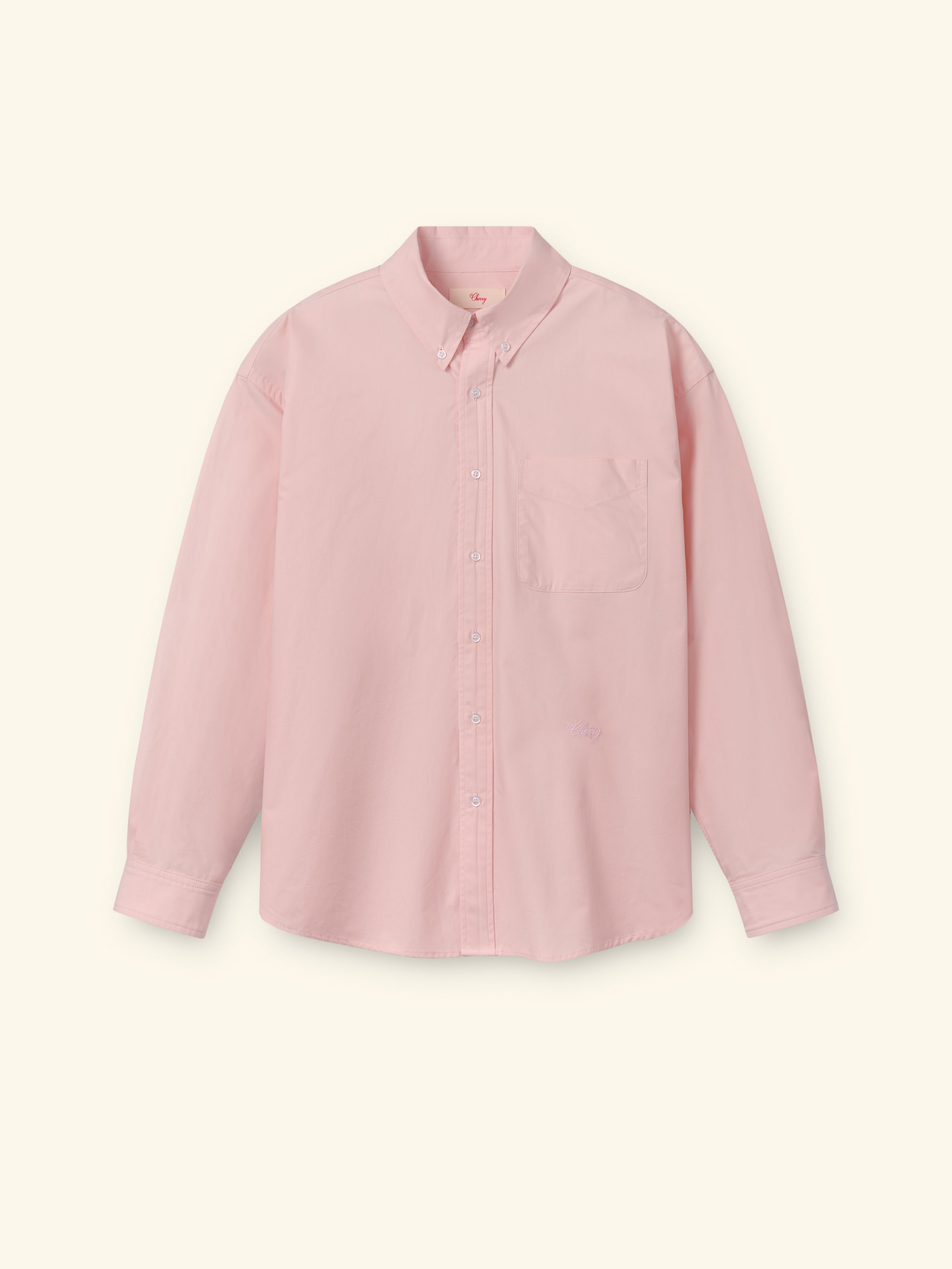 Boxy Oxford Shirt (Pink)