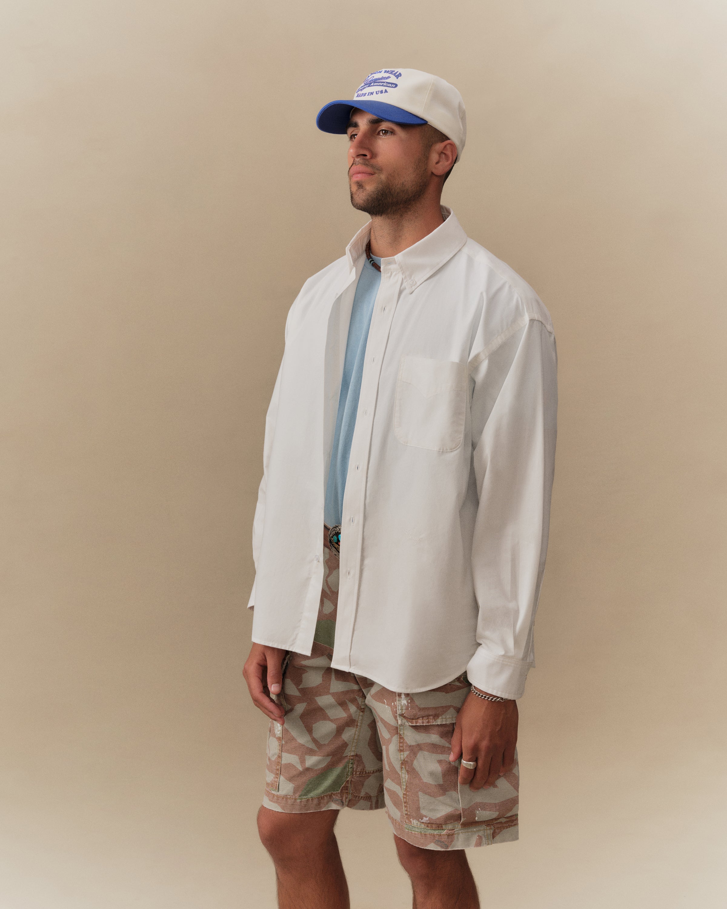 Boxy Oxford Shirt (White)