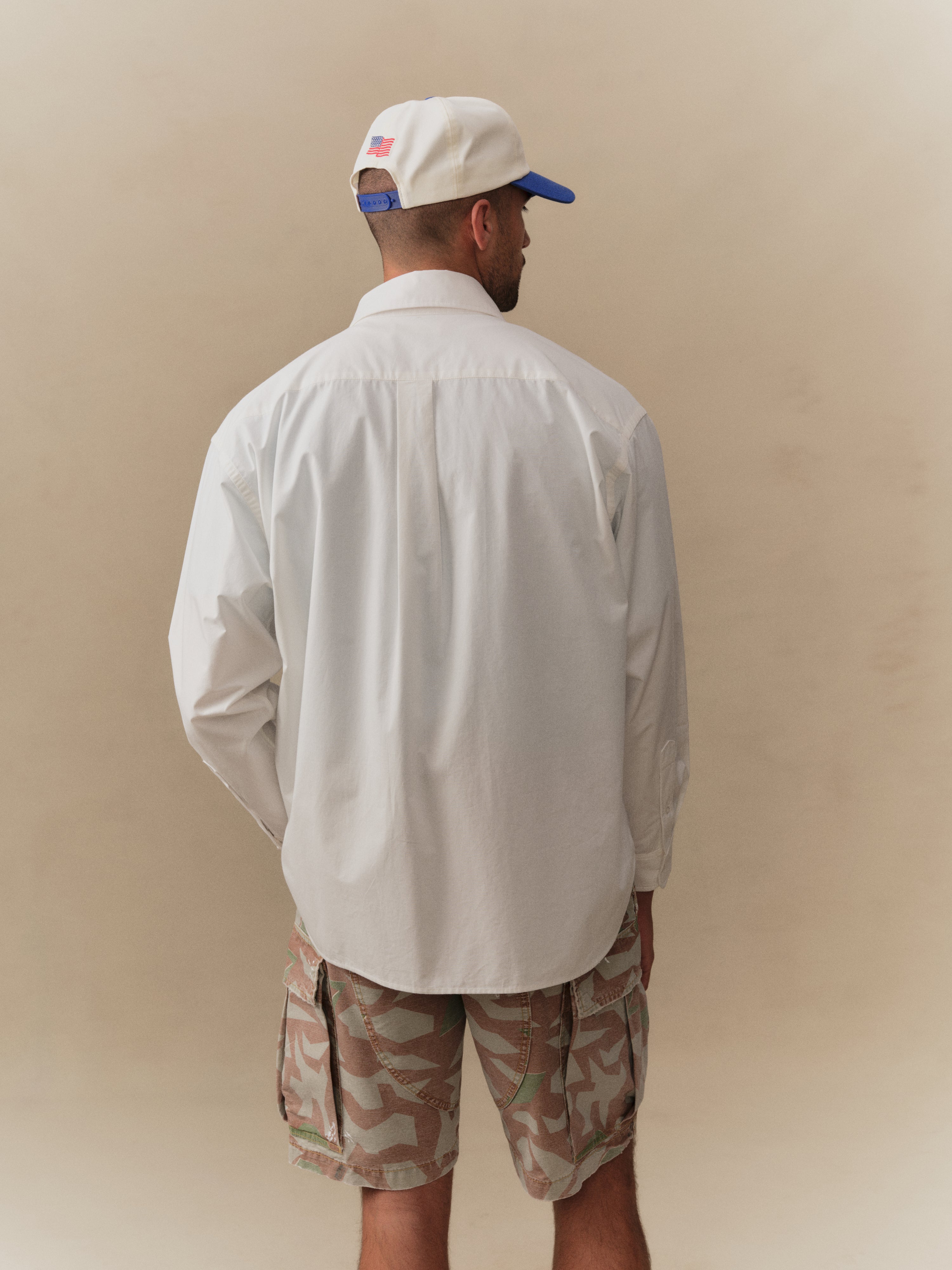 Boxy Oxford Shirt (White) – CHERRY LA
