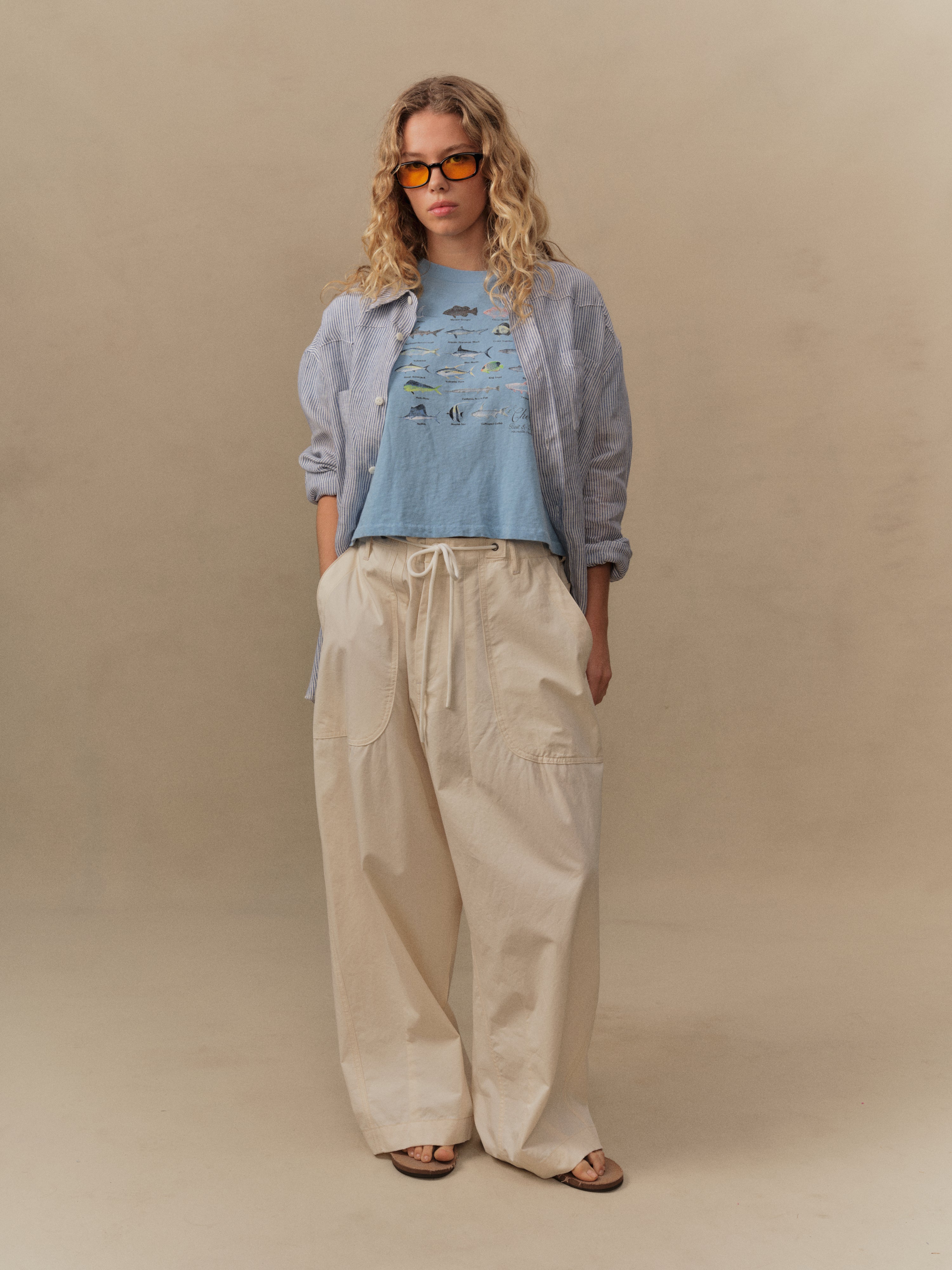 Twill Parachute Pants (Ivory) – CHERRY LA