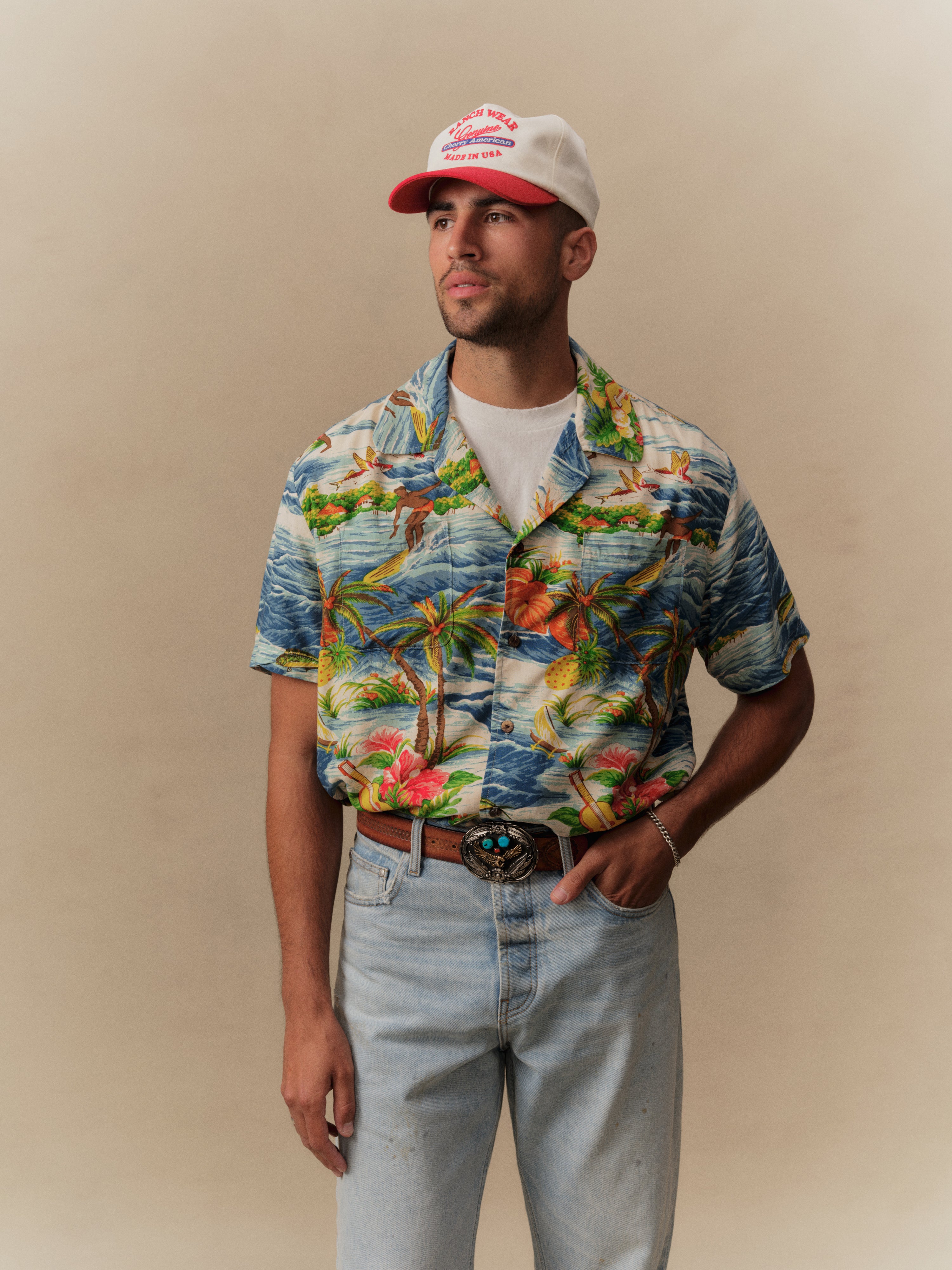 Hawaiian Vacation Shirt (Blue)