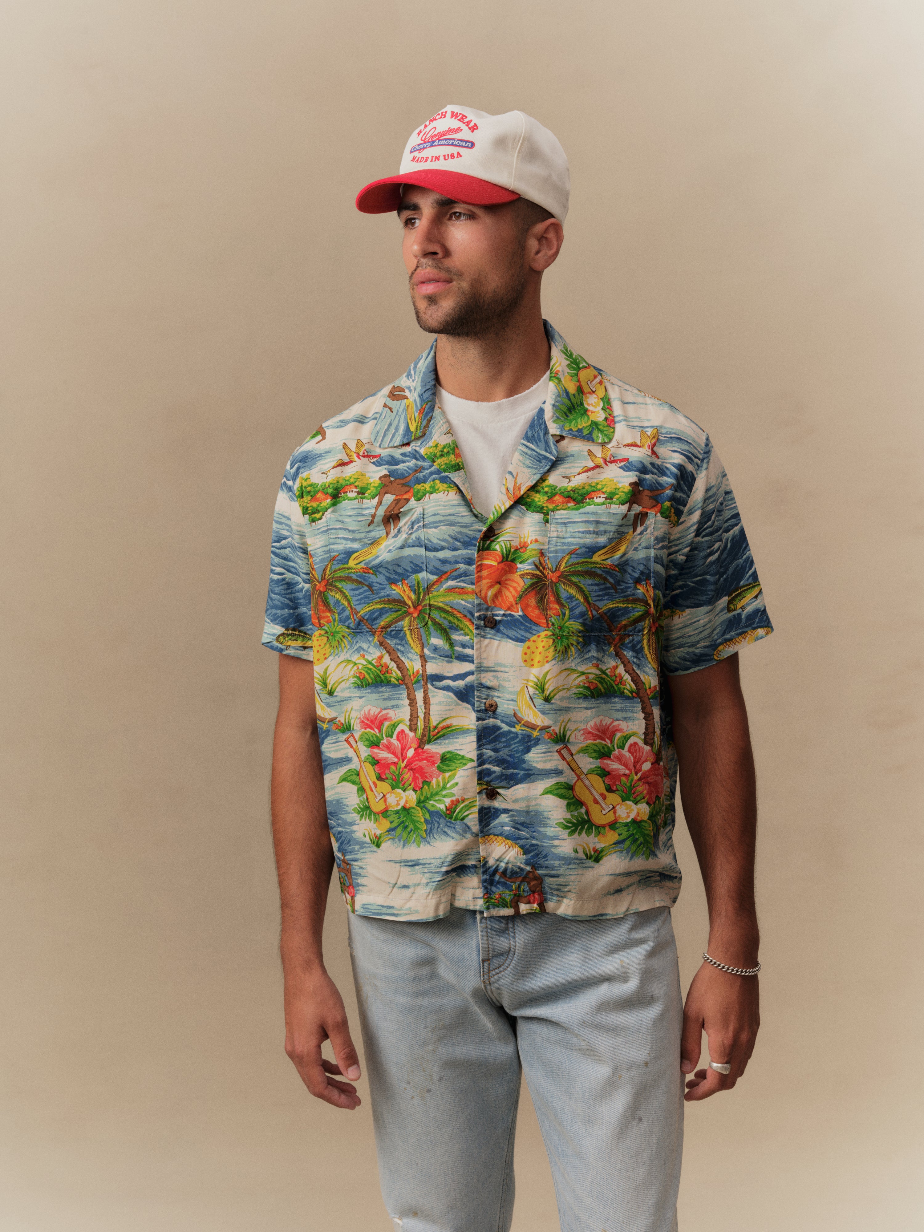 Hawaiian Vacation Shirt (Blue)