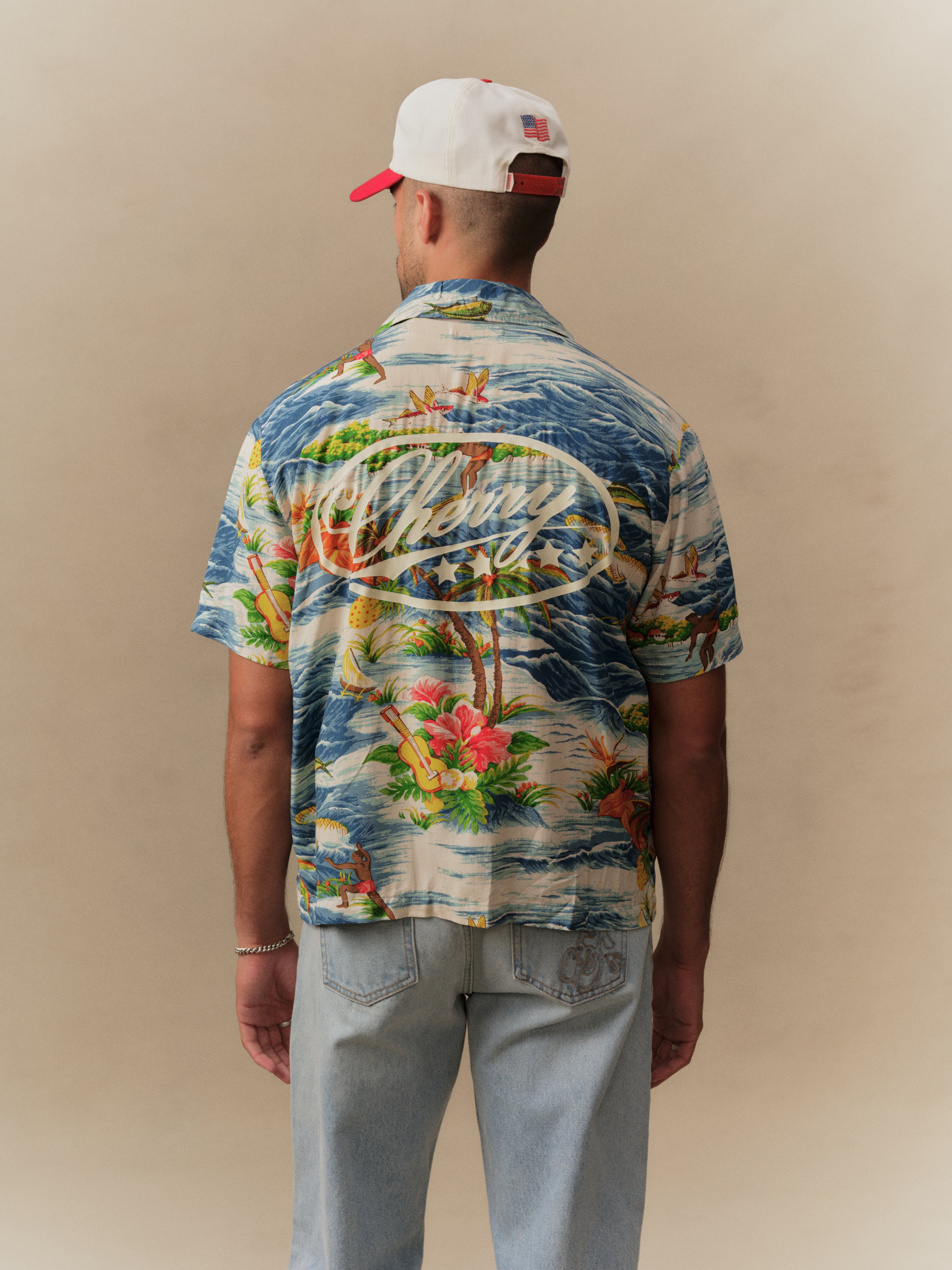 Hawaiian Vacation Shirt (Blue)