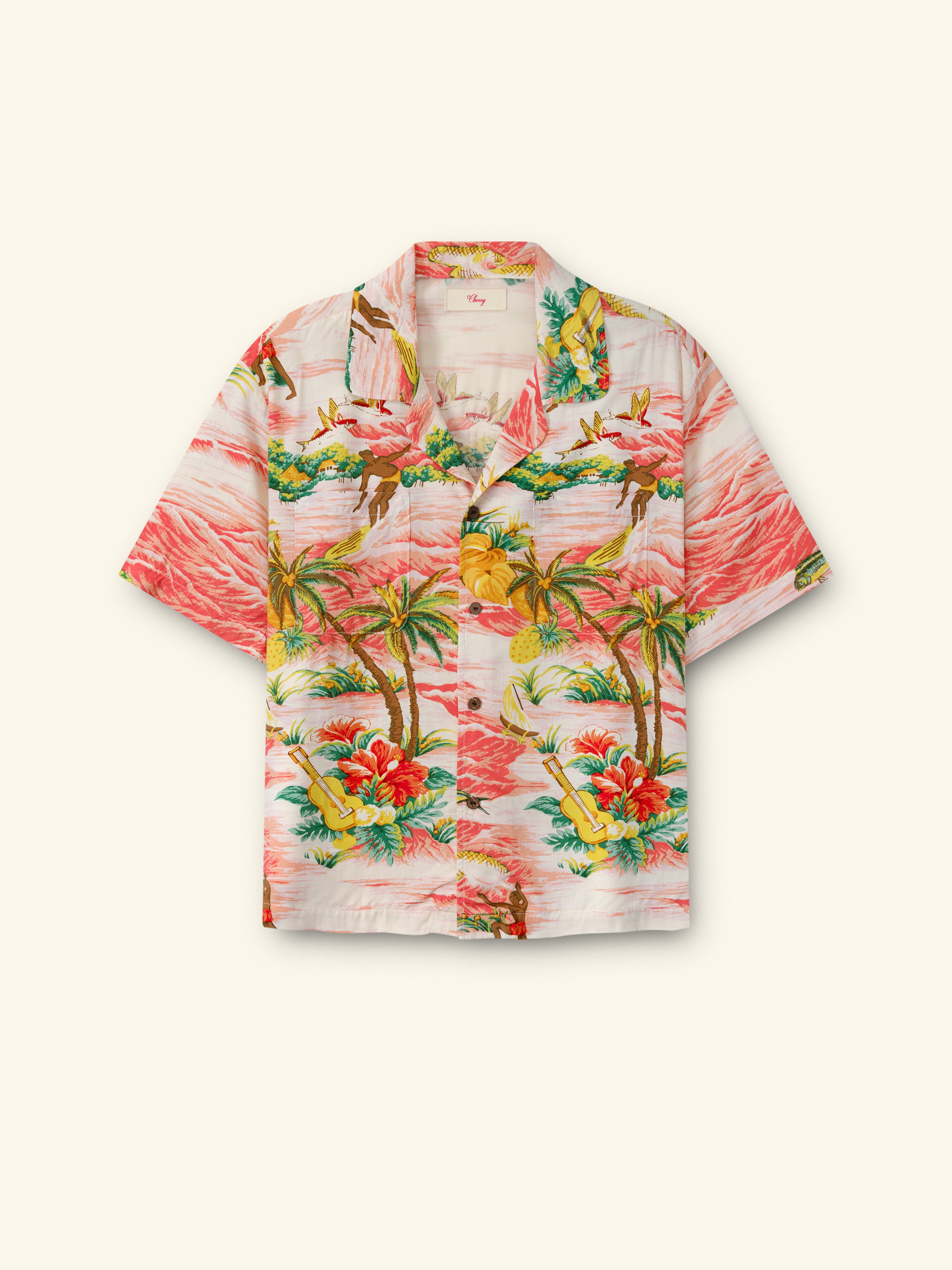 Hawaiian Vacation Shirt (Pink)