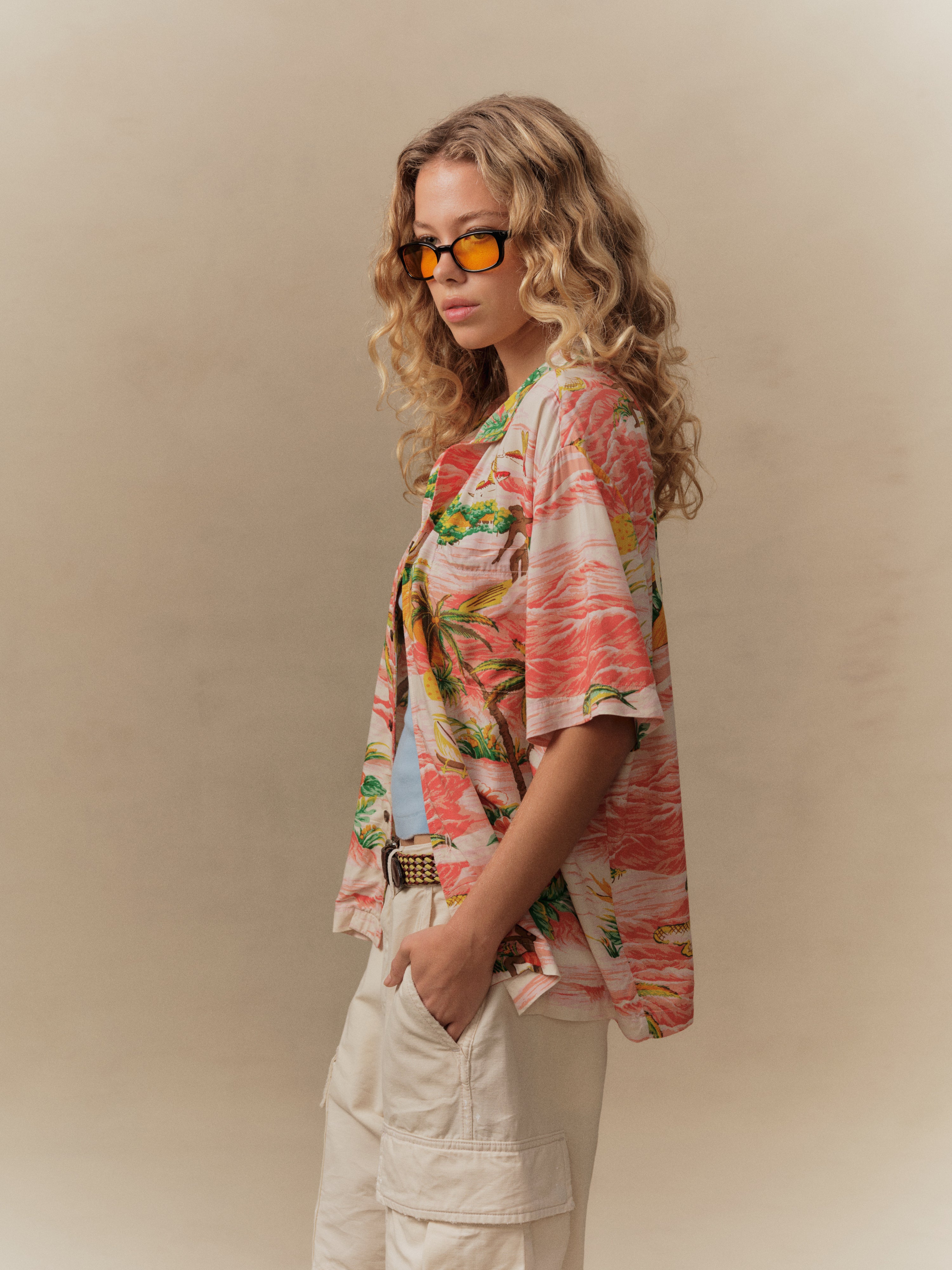 Hawaiian Vacation Shirt (Pink)