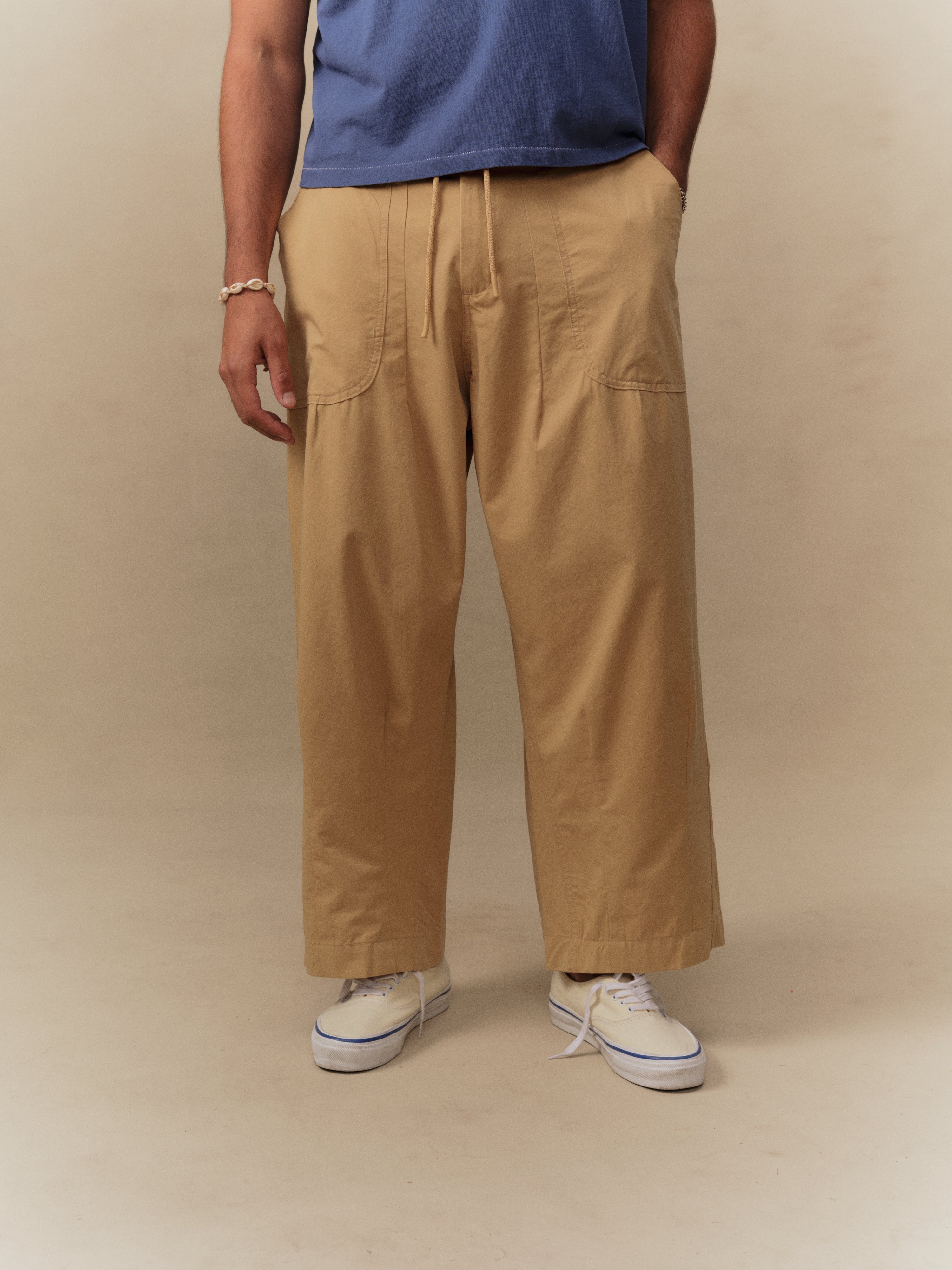 Twill Parachute Pants (Camel) – CHERRY LA