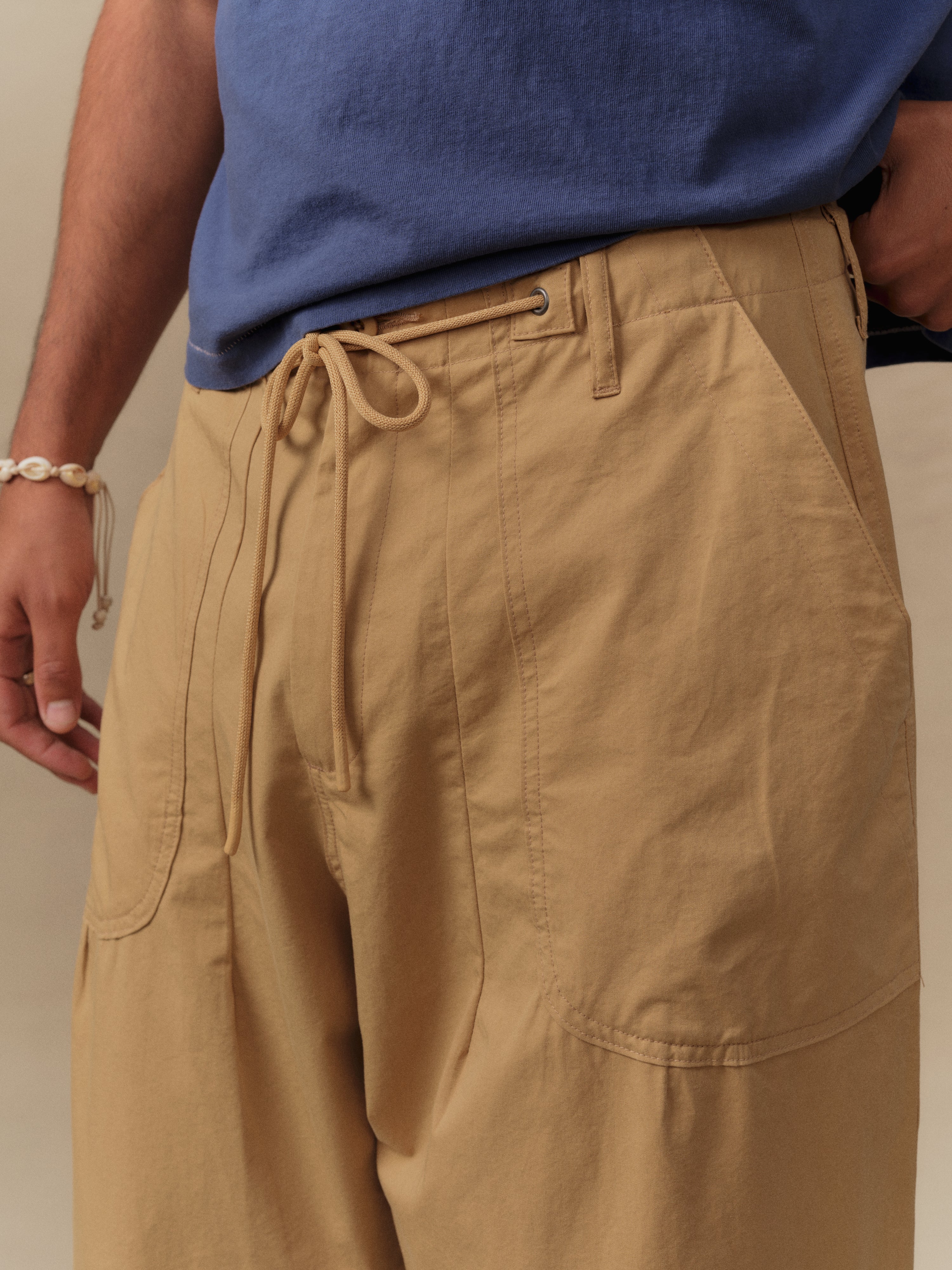 Twill Parachute Pants (Camel) – CHERRY LA