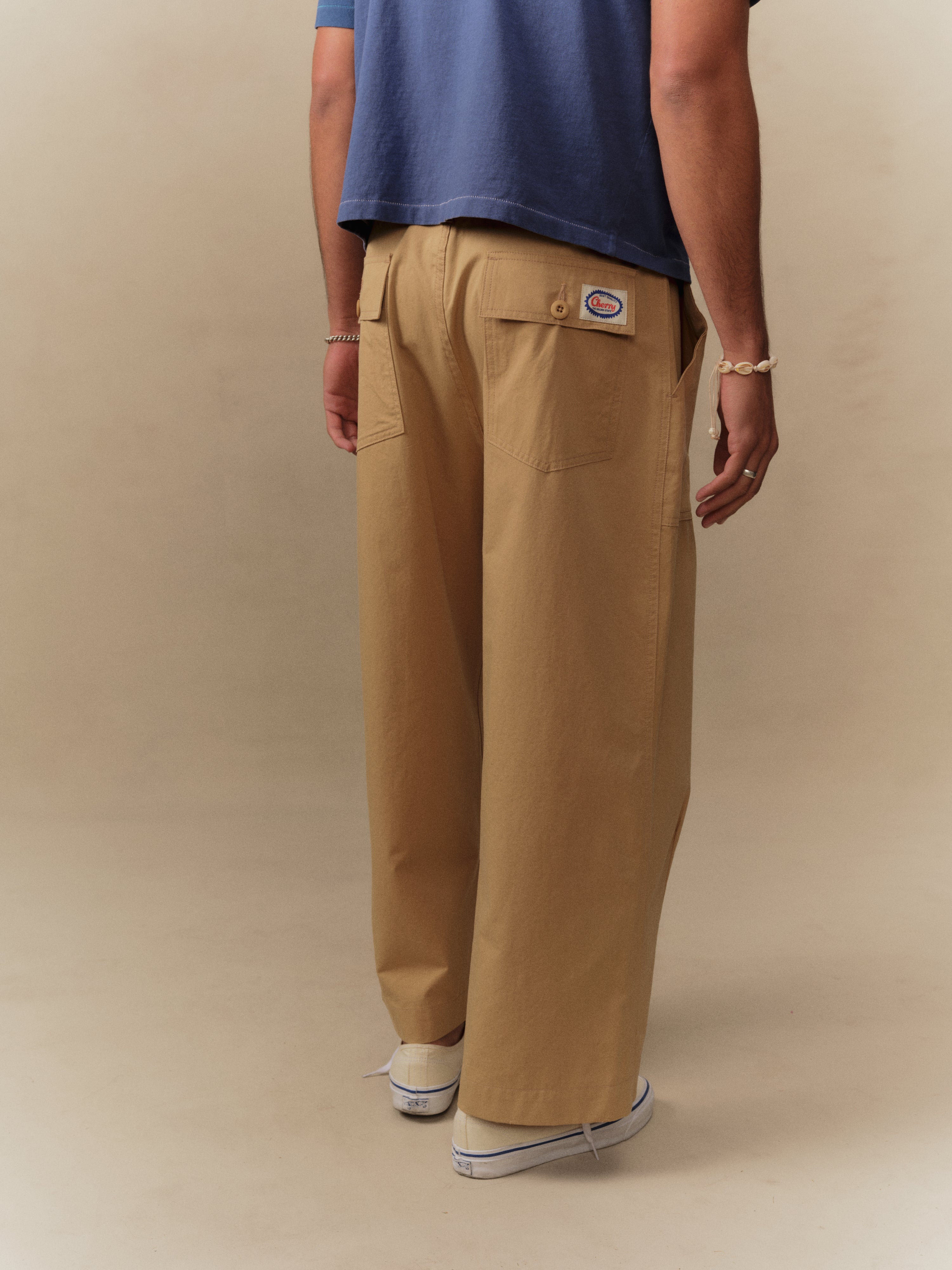 Twill Parachute Pants (Camel) – CHERRY LA
