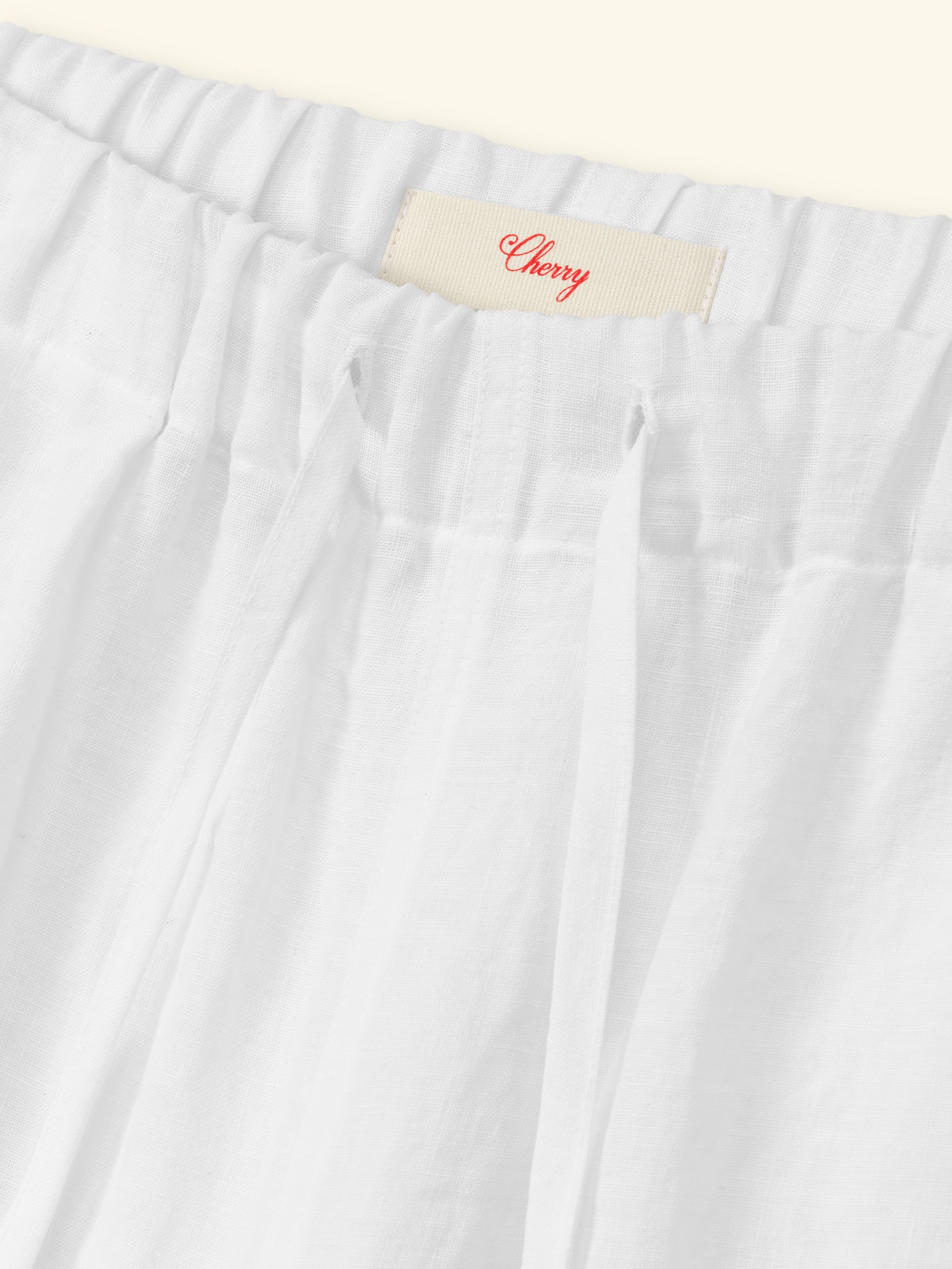 Linen Beach Pants (White)