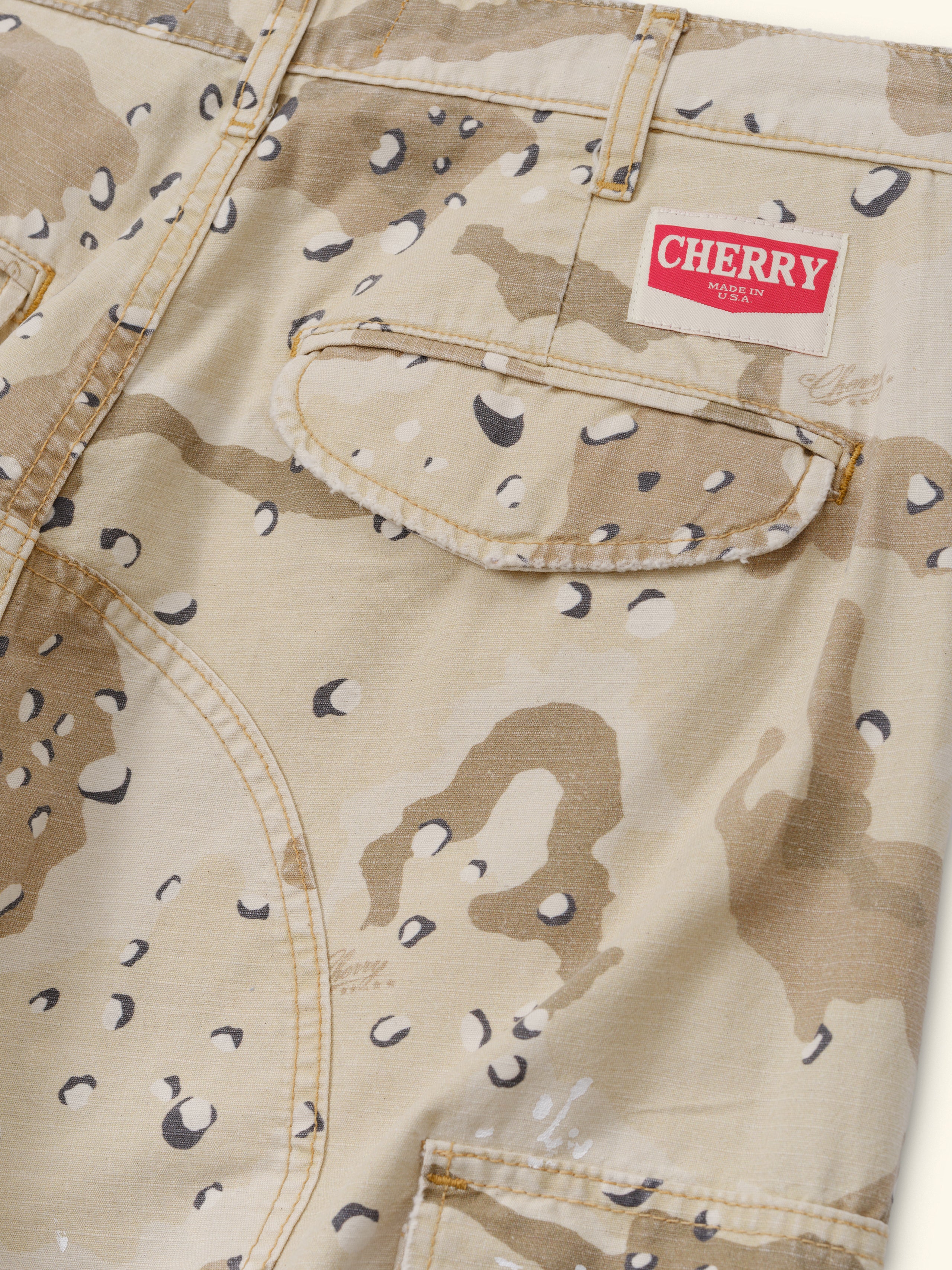 Wide Leg Cargo Pants (Desert Storm)
