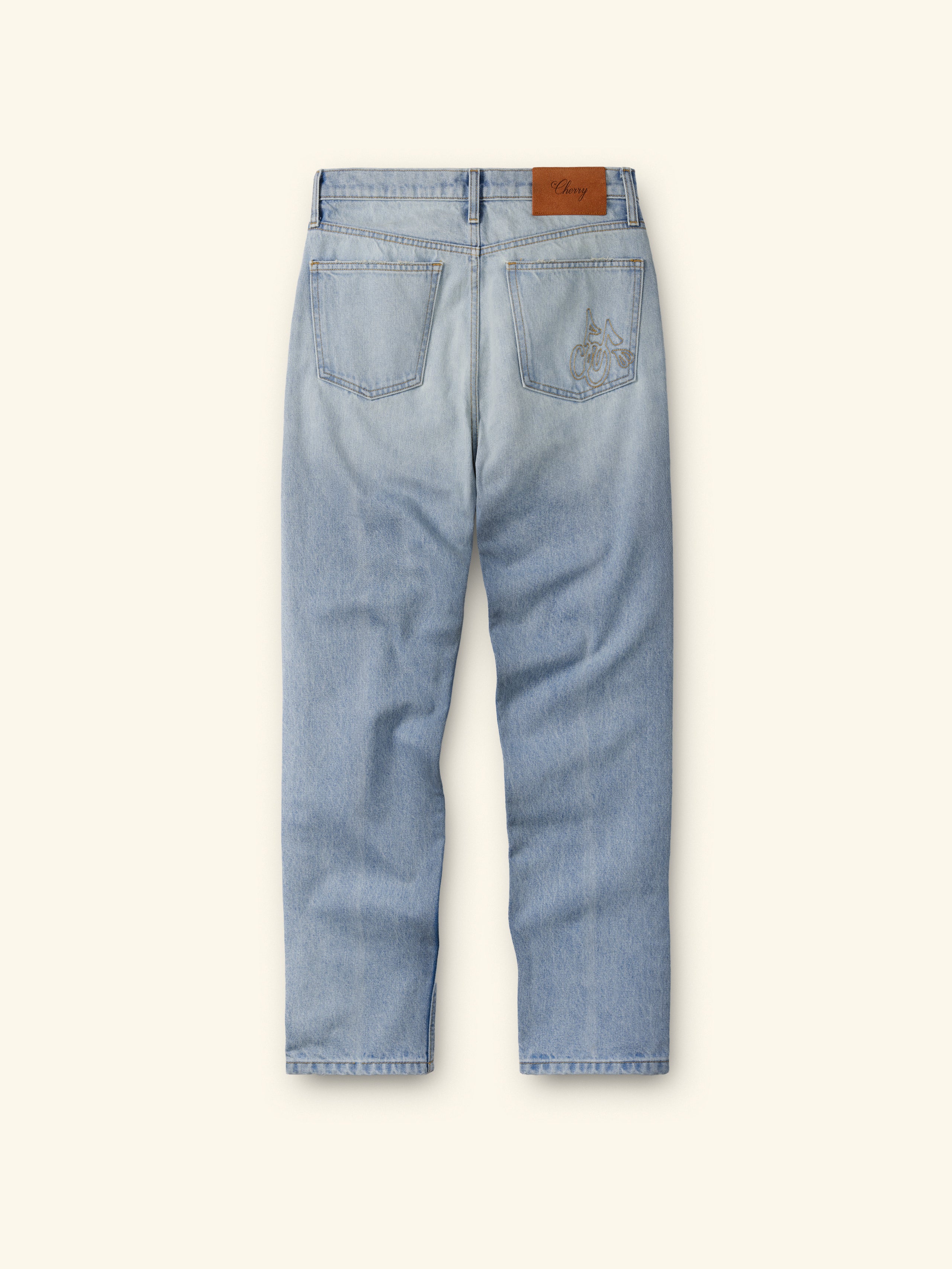 Straight 5 Pocket Jeans (Light Wash) – CHERRY LA