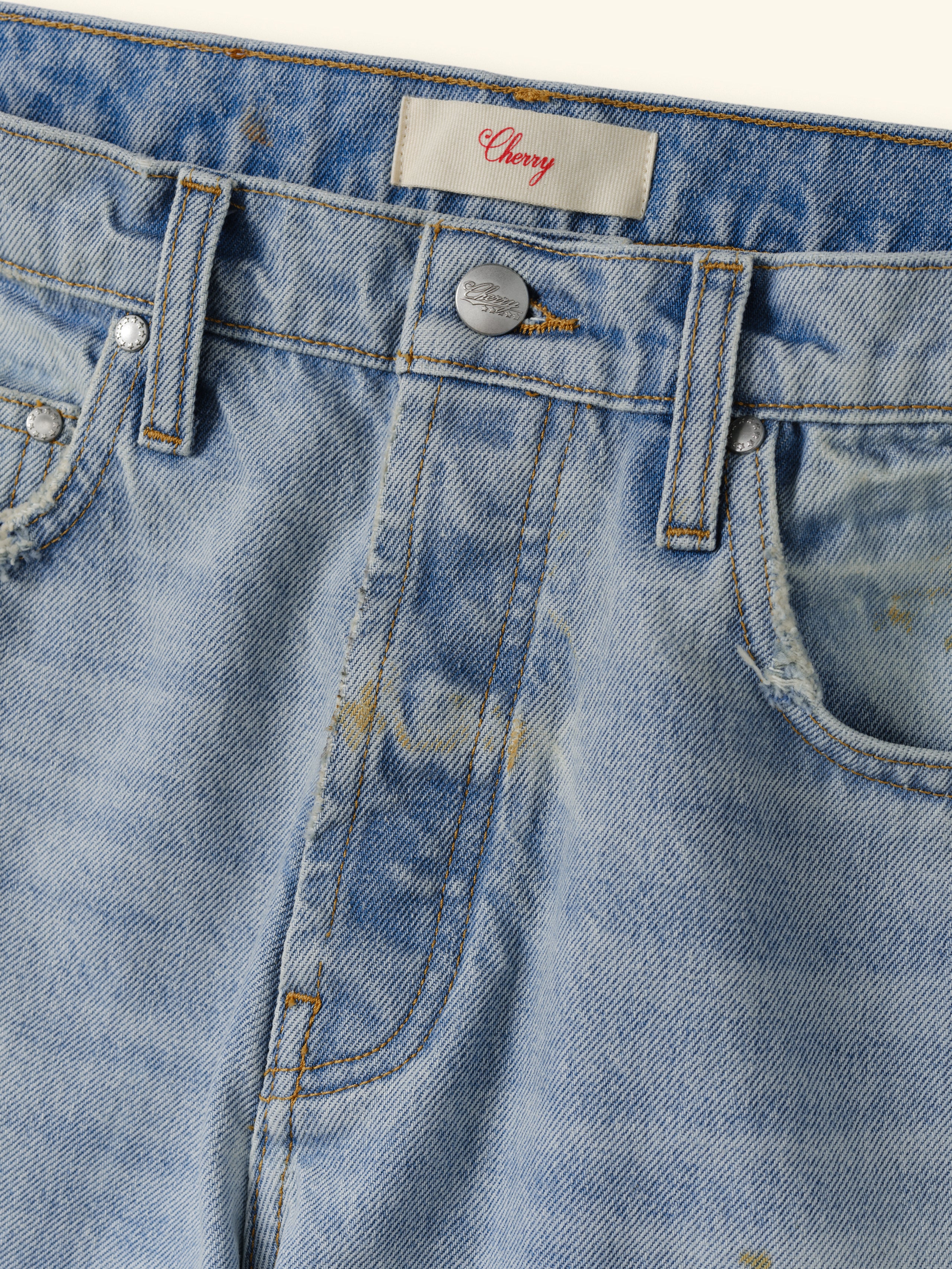 Straight 5 Pocket Jeans (Light Wash)