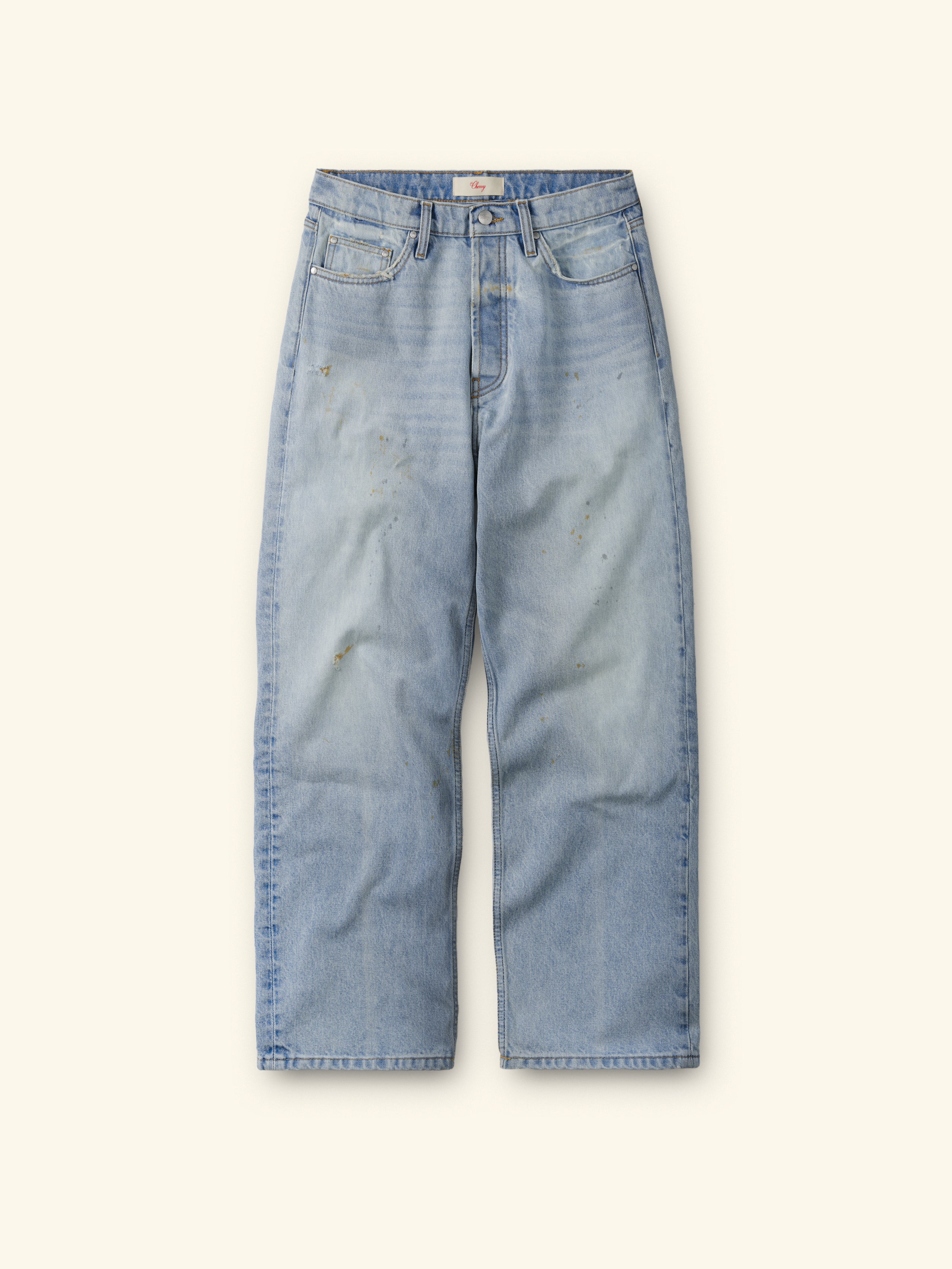 Wide Leg 5 Pocket Jeans (Light Wash)