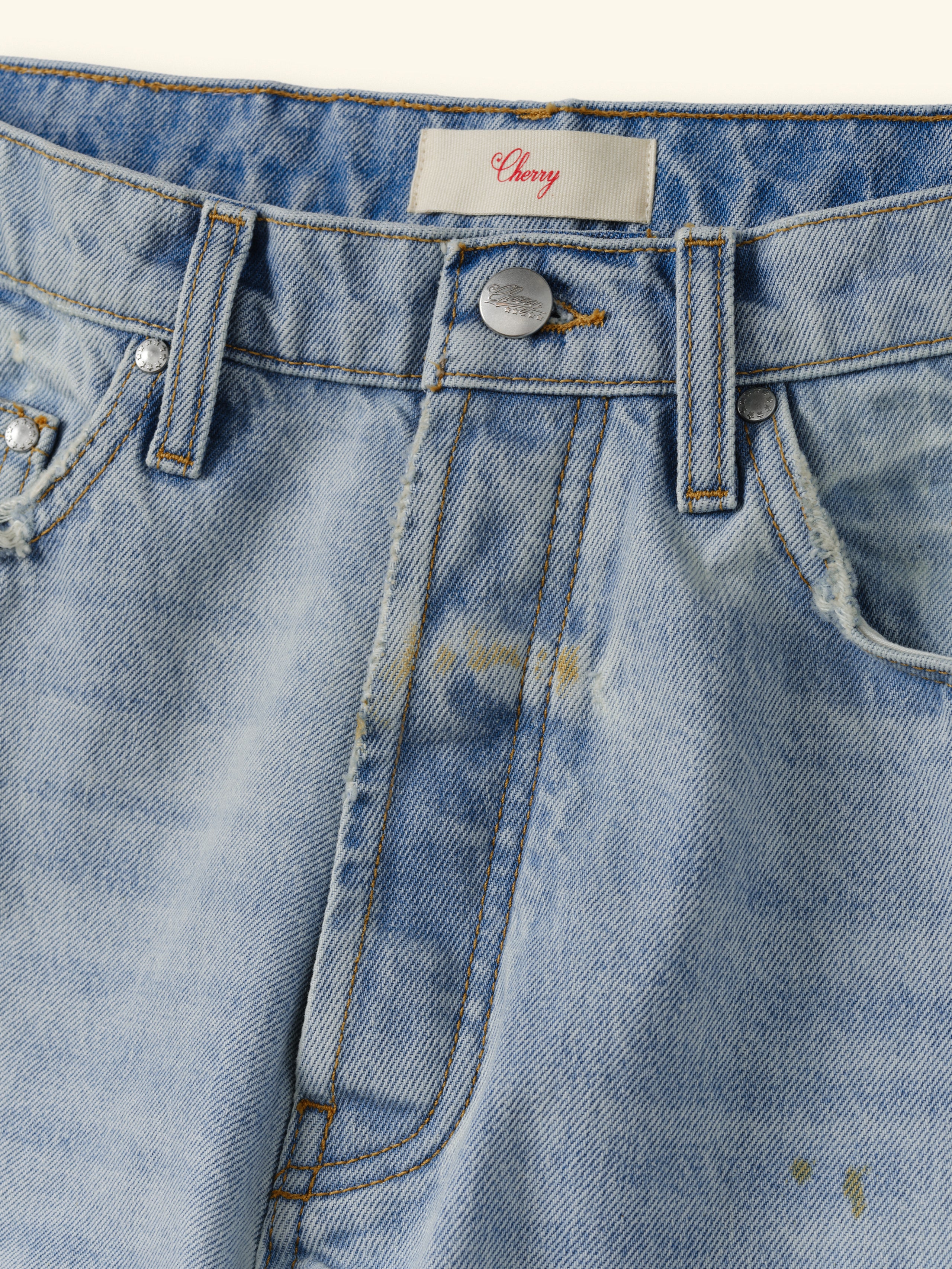 Wide Leg 5 Pocket Jeans (Light Wash)