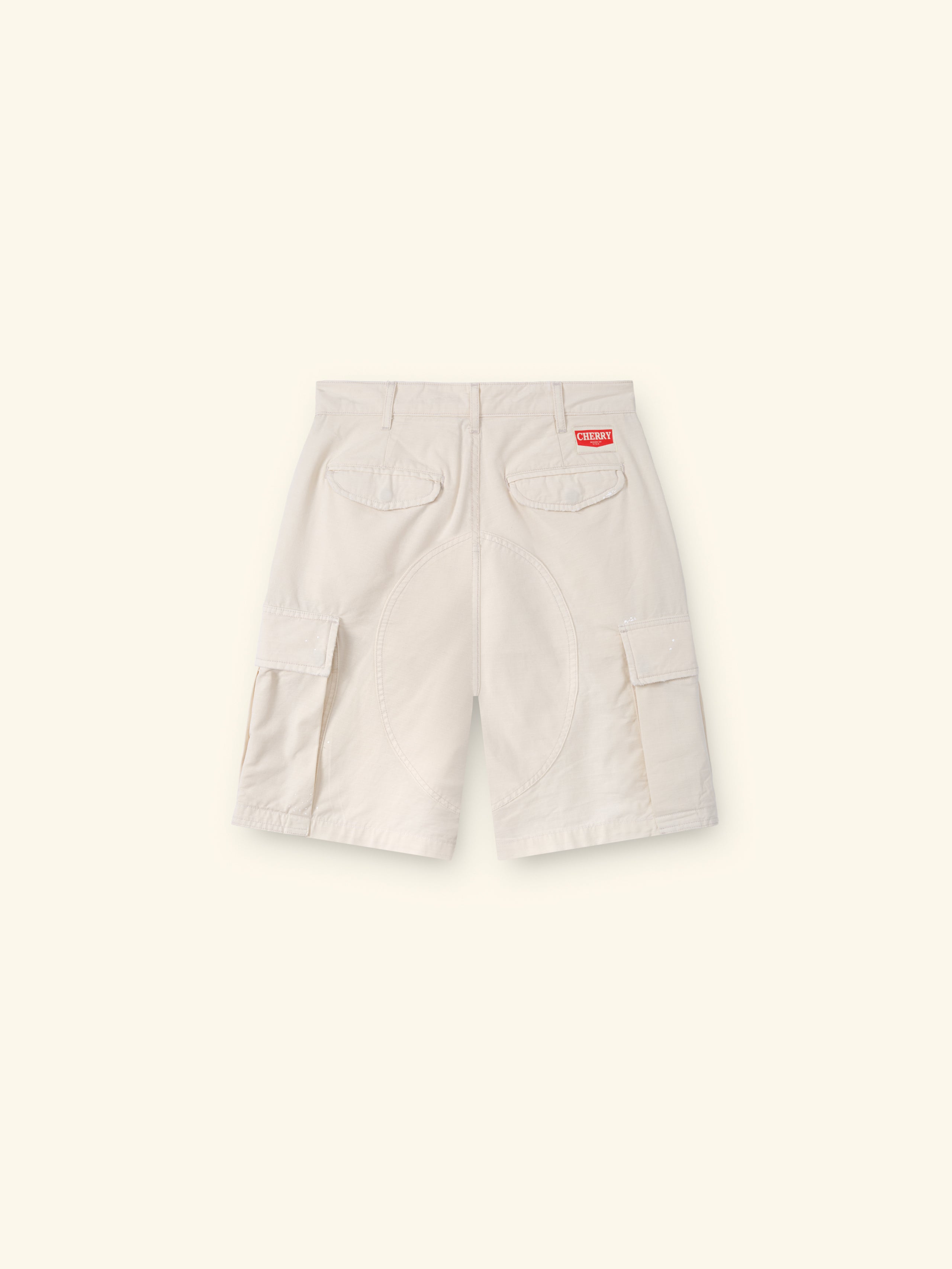 Wide Leg Cargo Shorts (Natural) – CHERRY LA