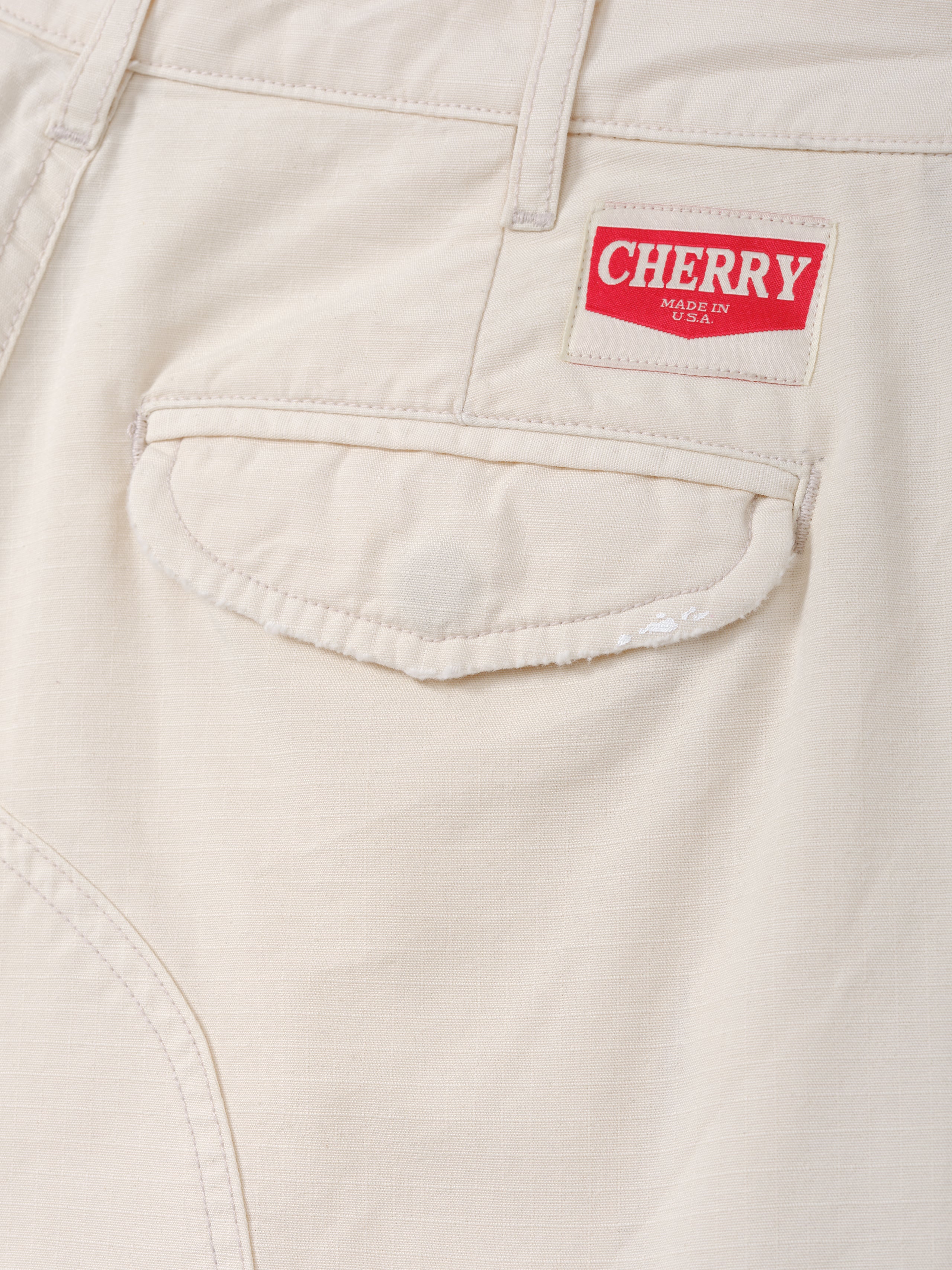 Wide Leg Cargo Shorts (Natural)