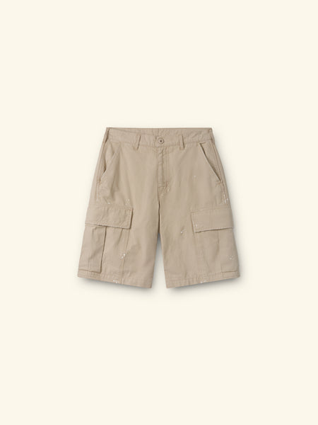 Wide Leg Cargo Shorts (Stone) – CHERRY LA