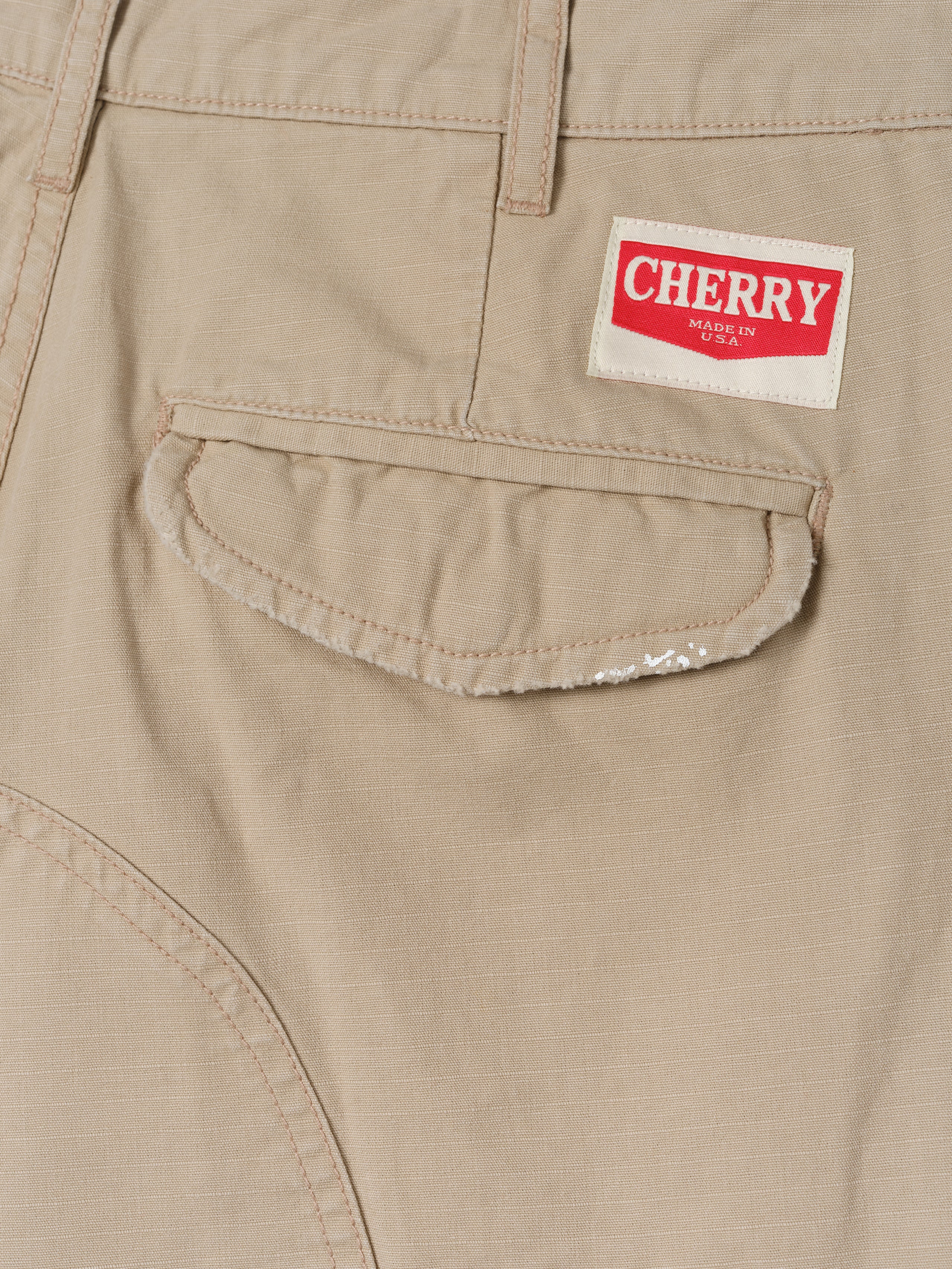 Wide Leg Cargo Shorts (Stone)