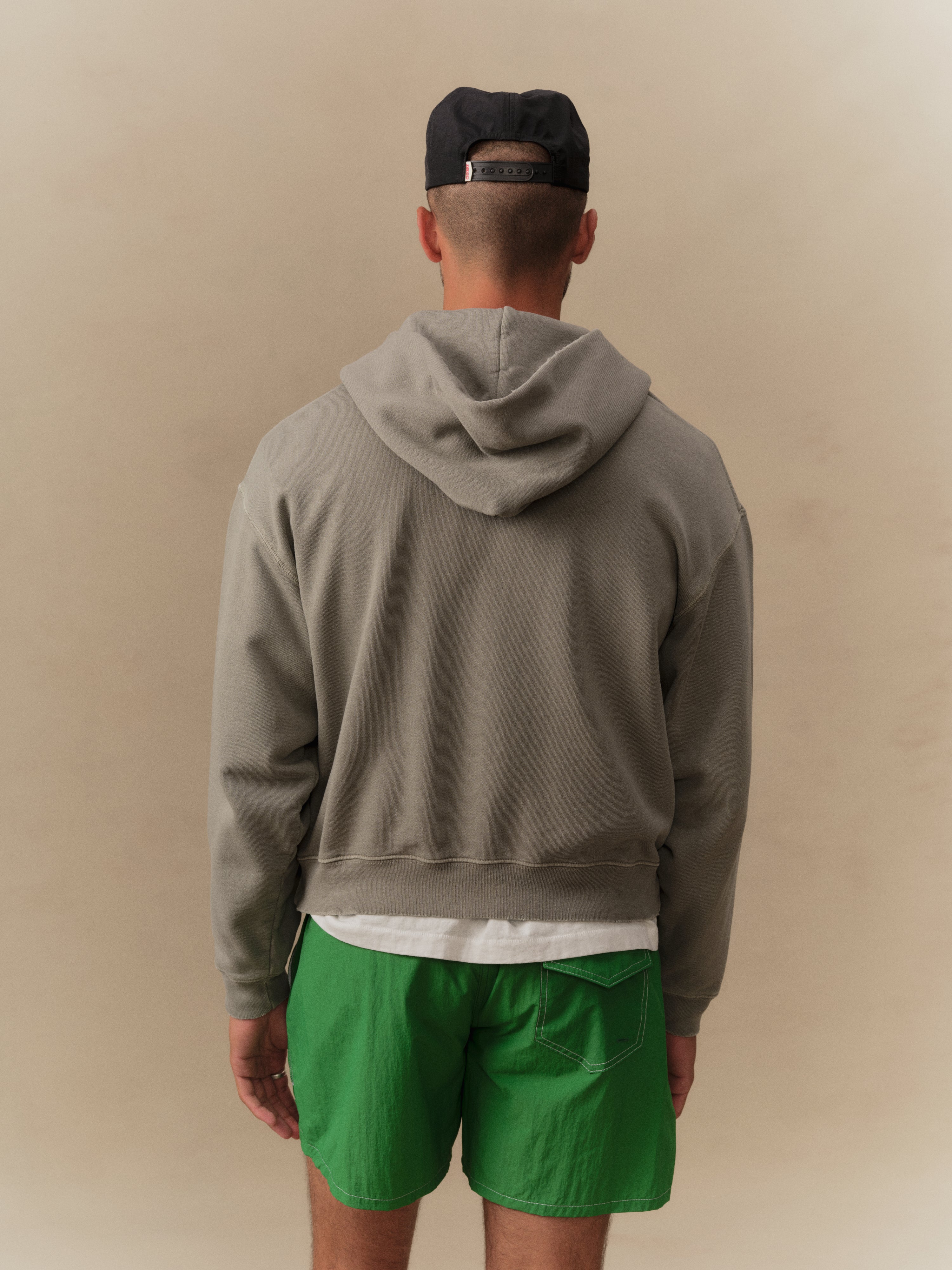 Distressed Zip Up Hoodie (Smoke) – CHERRY LA