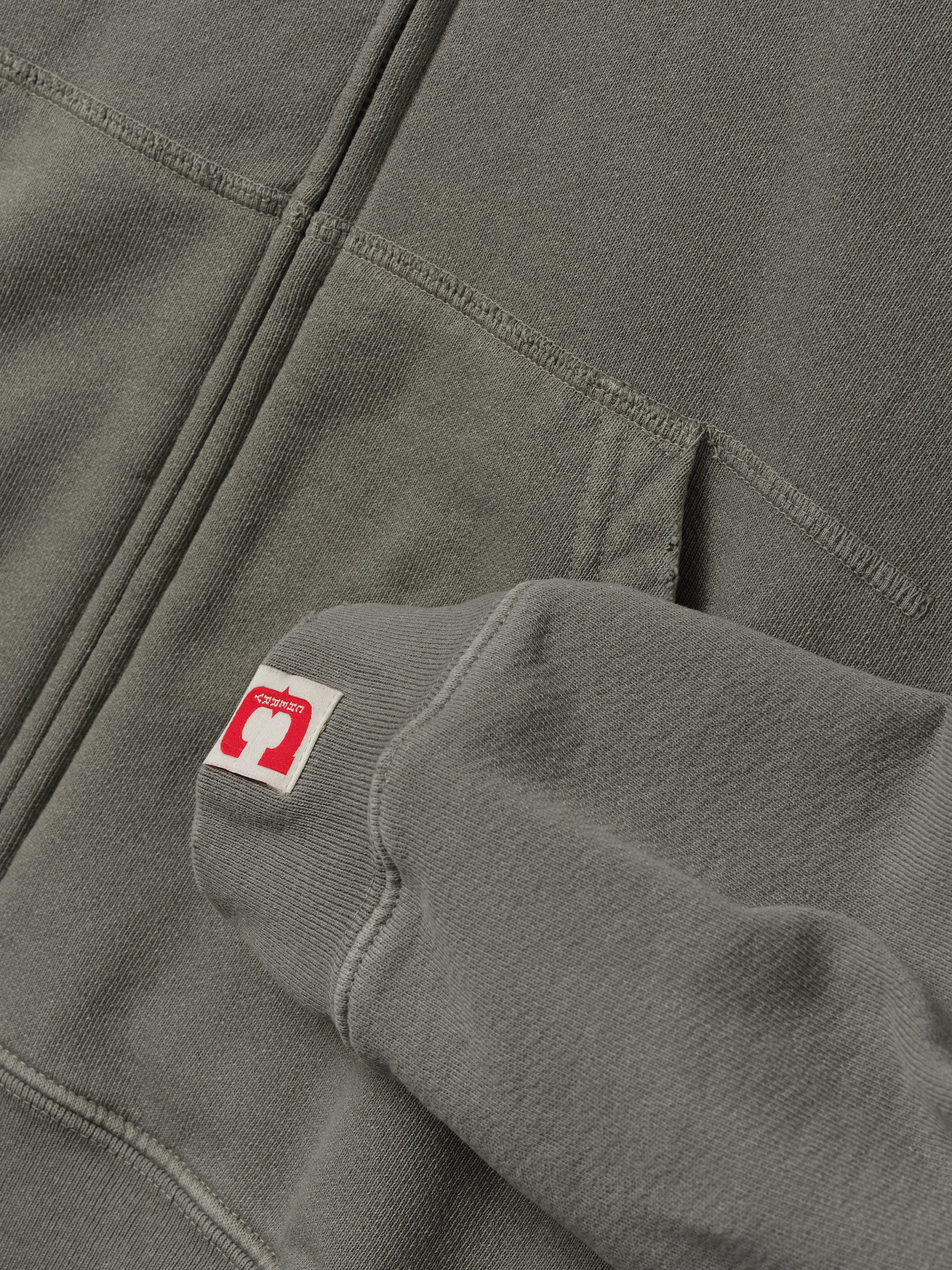 Distressed Zip Up Hoodie (Smoke) – CHERRY LA