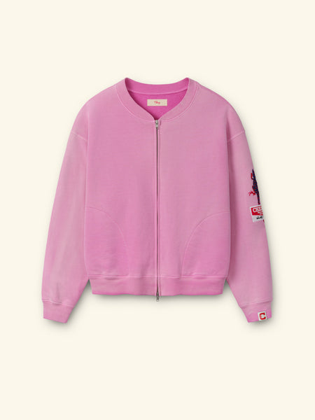 Gecko Zip Up Crew (Fuchsia) – CHERRY LA