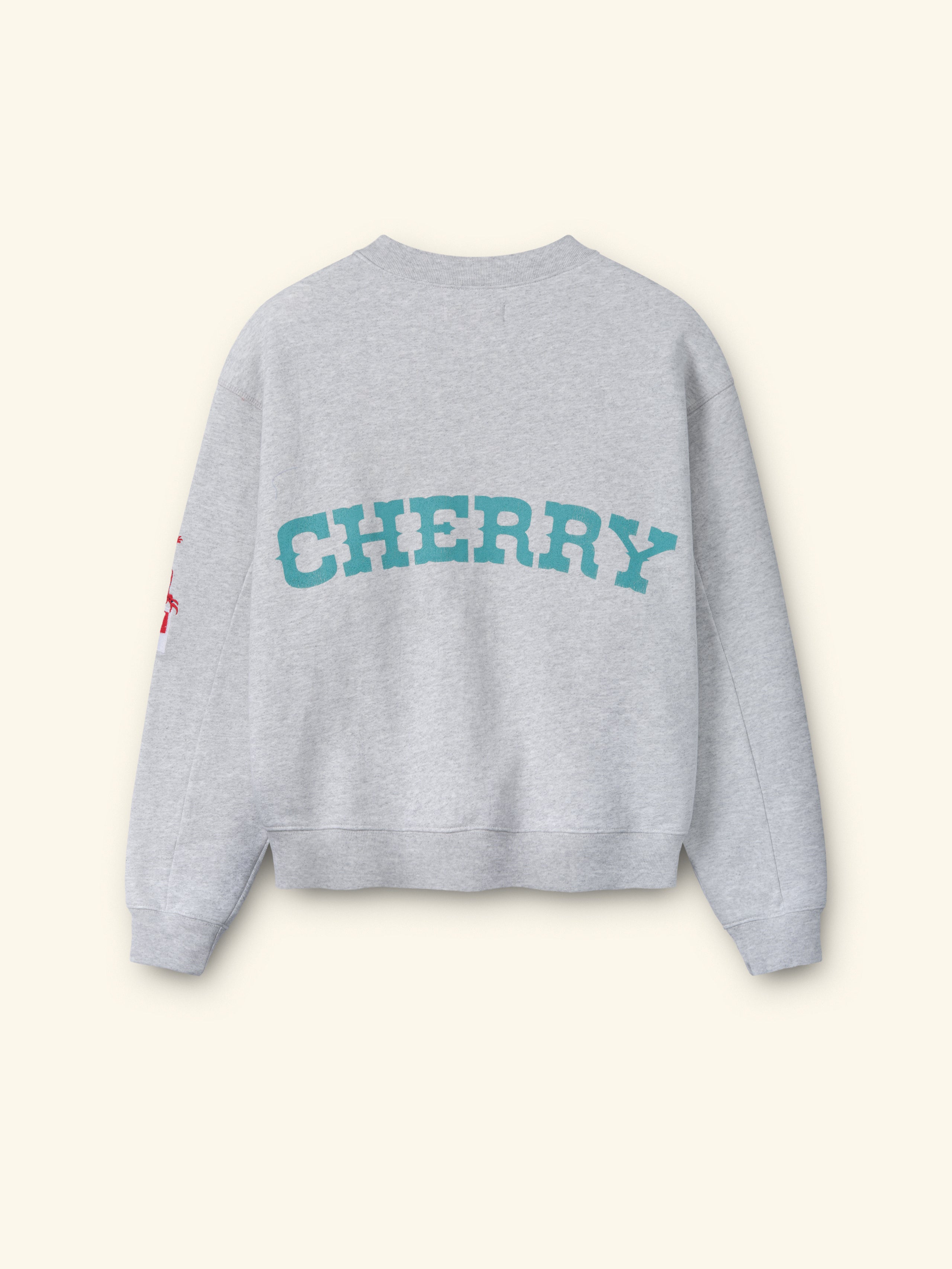 Gecko Zip Up Crew (Heather Grey) – CHERRY LA Gecko Zip Up Crew (Heather Grey) – CHERRY LA
