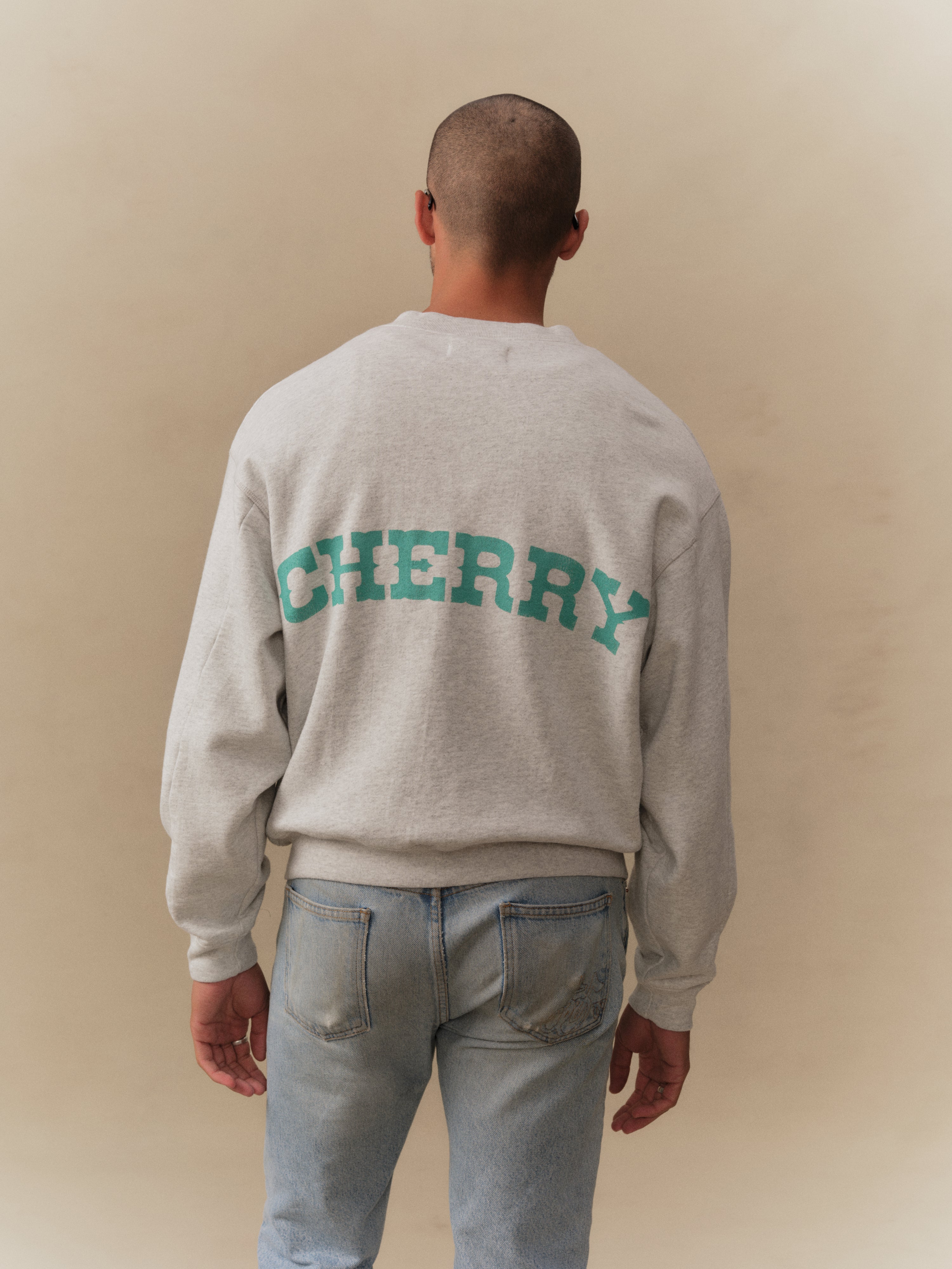 Gecko Zip Up Crew (Heather Grey) – CHERRY LA