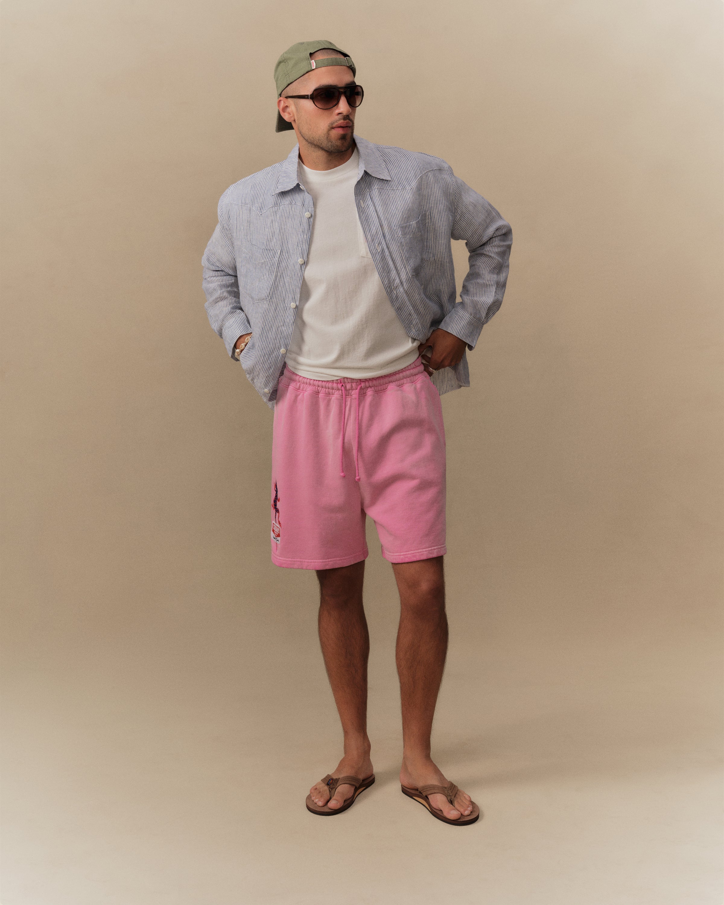 Gecko Sweatshorts (Fuchsia)