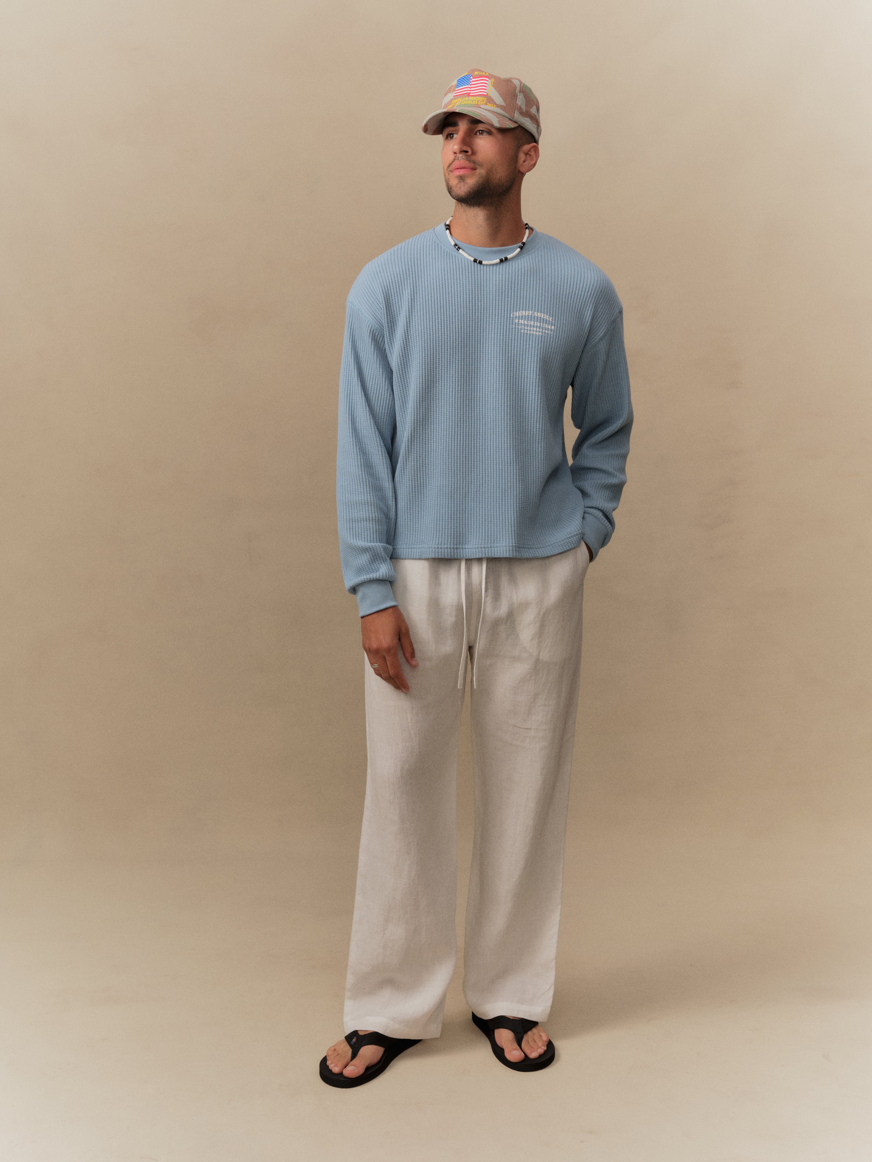 Ranchwear Boxy Thermal (Sky Blue) – CHERRY LA