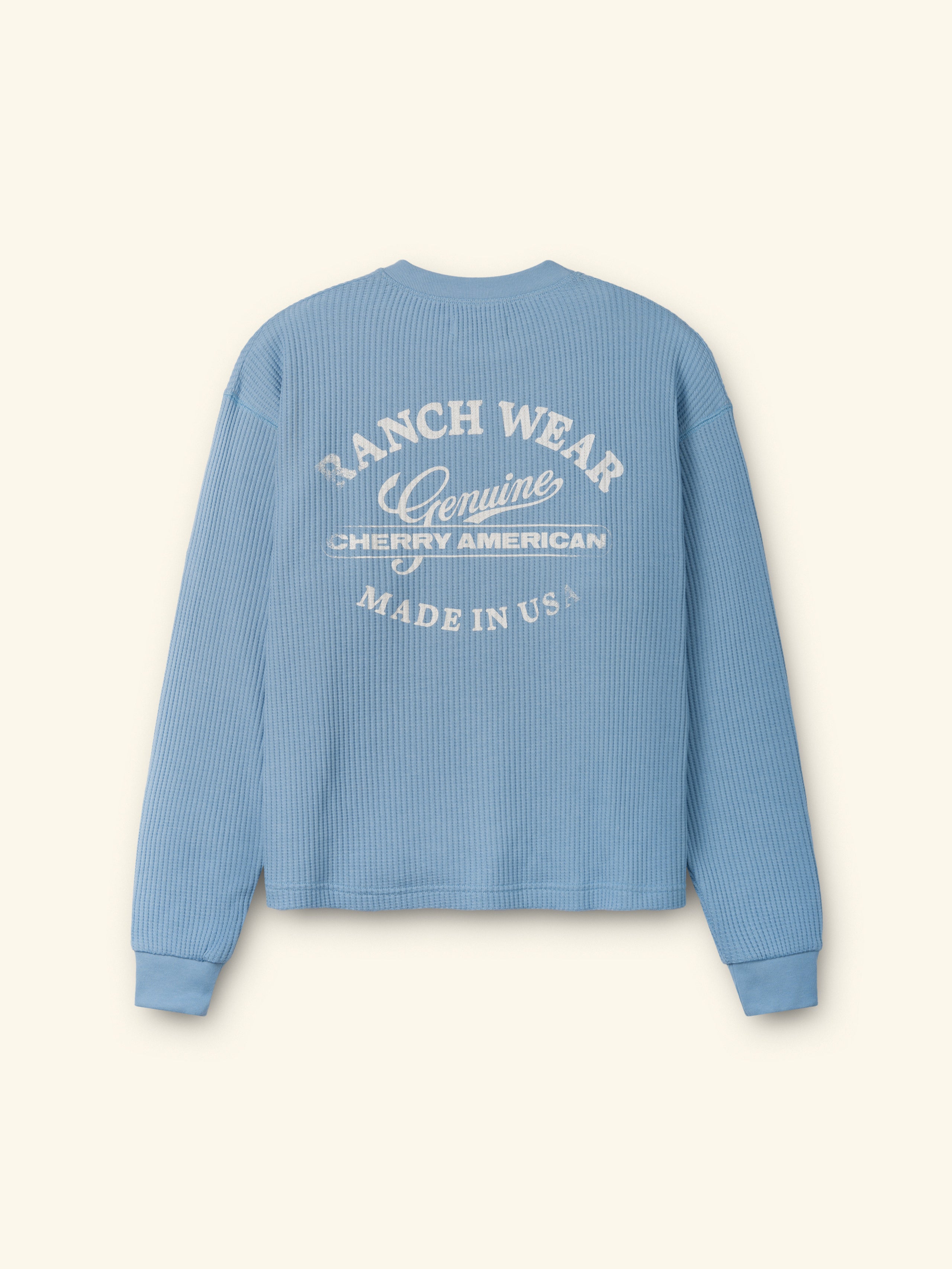 Ranchwear Boxy Thermal (Sky Blue) – CHERRY LA