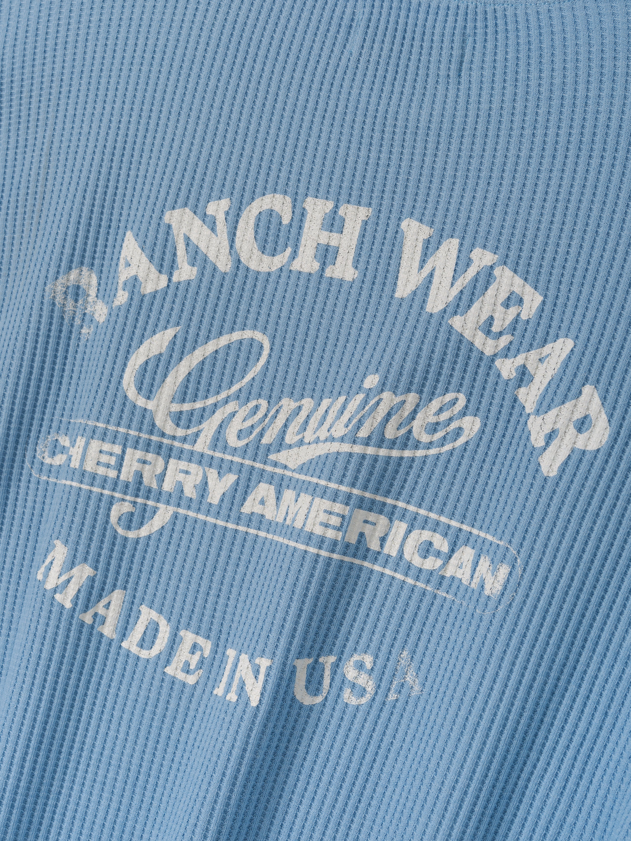 Ranchwear Boxy Thermal (Sky Blue) – CHERRY LA