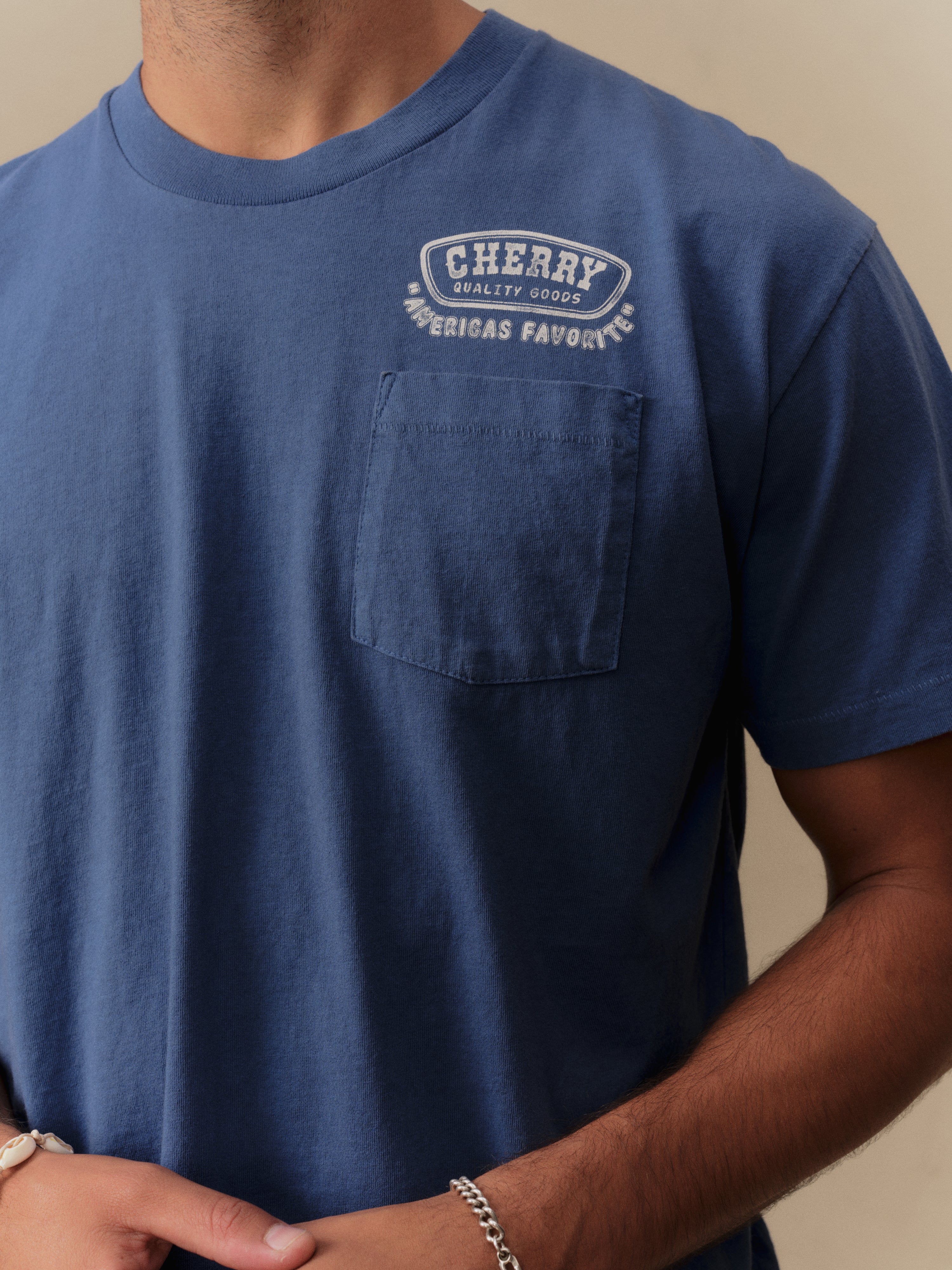 Cape Canaveral Classic Pocket Tee (Faded Navy)