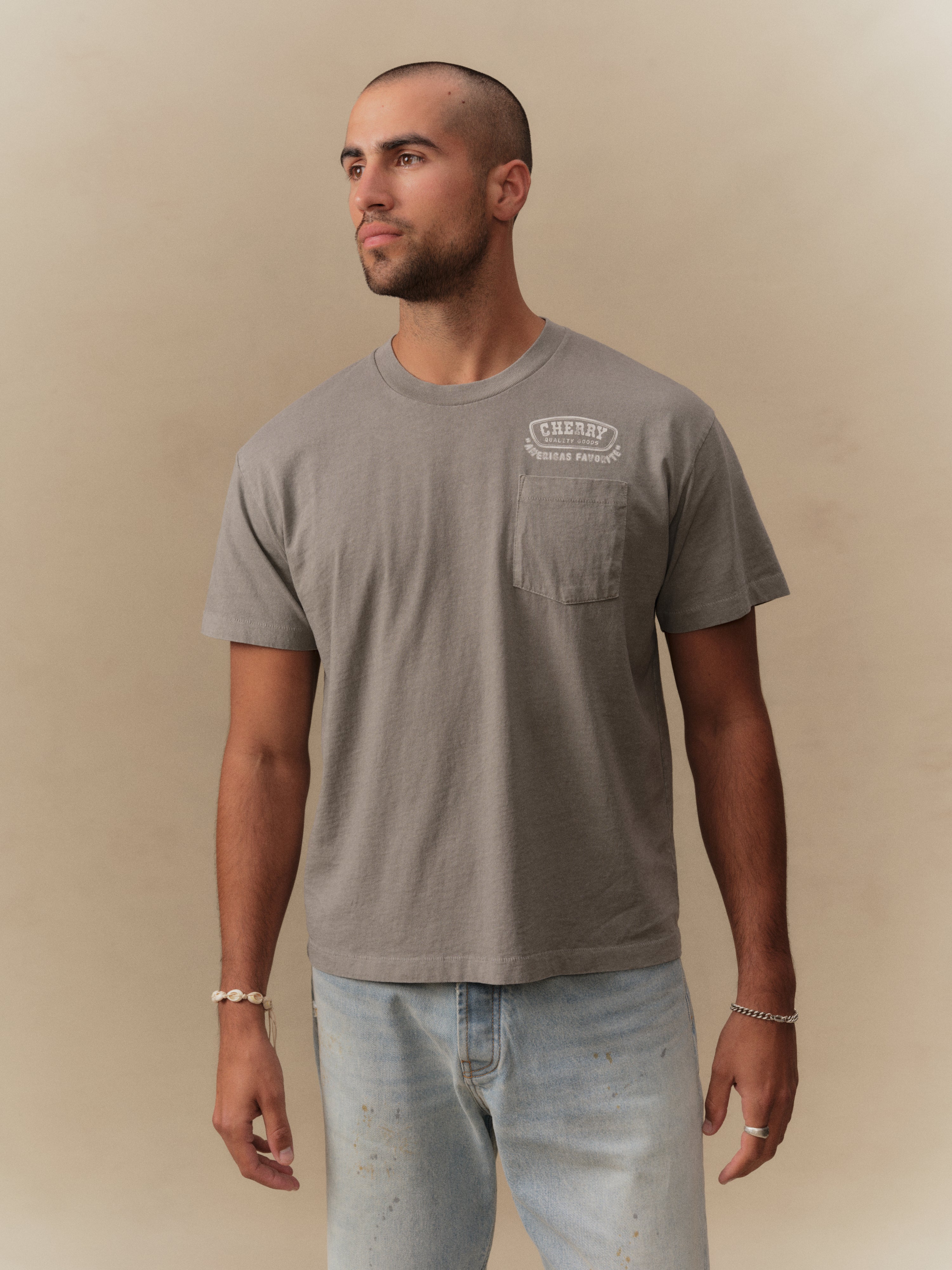 Cape Canaveral Classic Pocket Tee (Smoke) – CHERRY LA