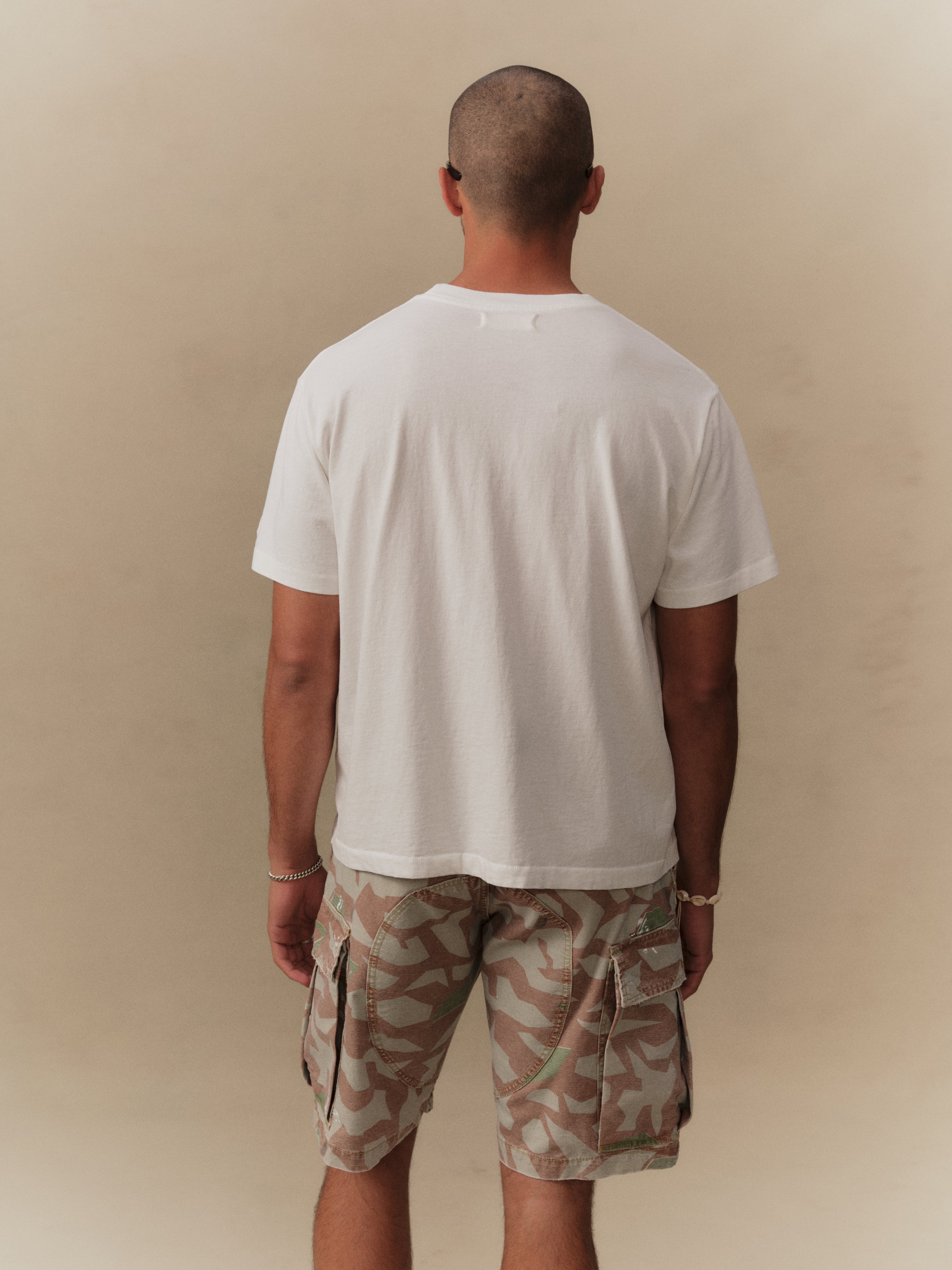 5 Star Boxy Pocket T-Shirt (Vintage White)