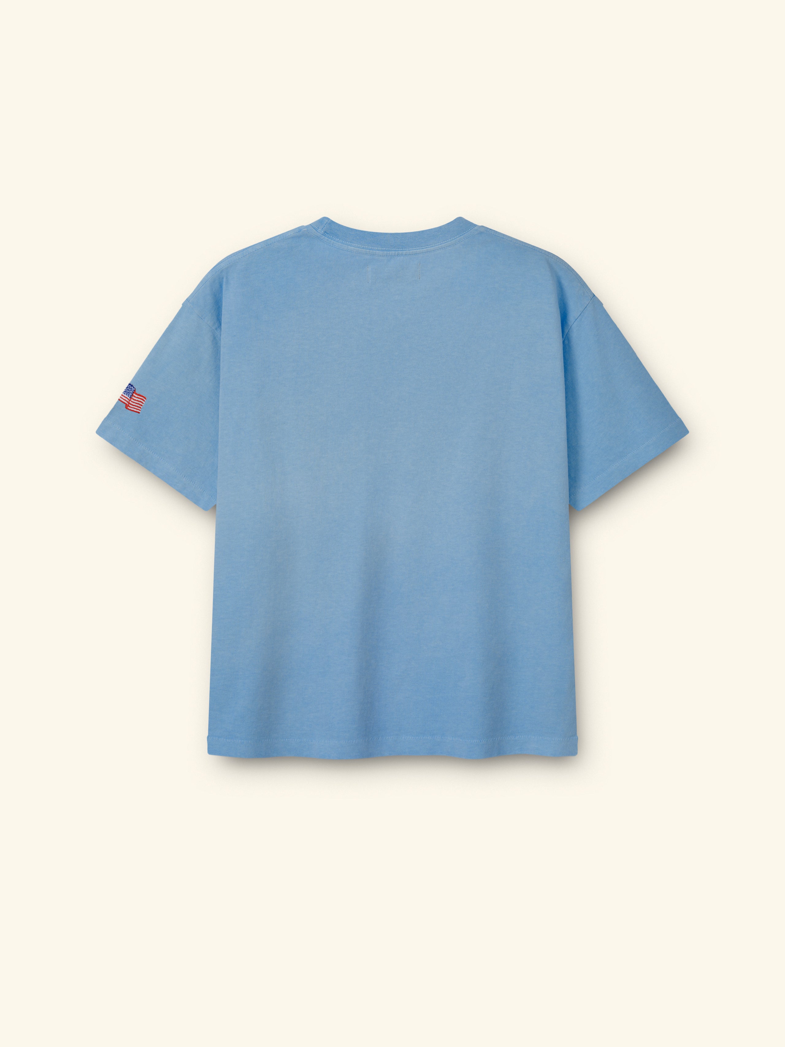 5 Star Boxy Pocket T-Shirt (Sky Blue)