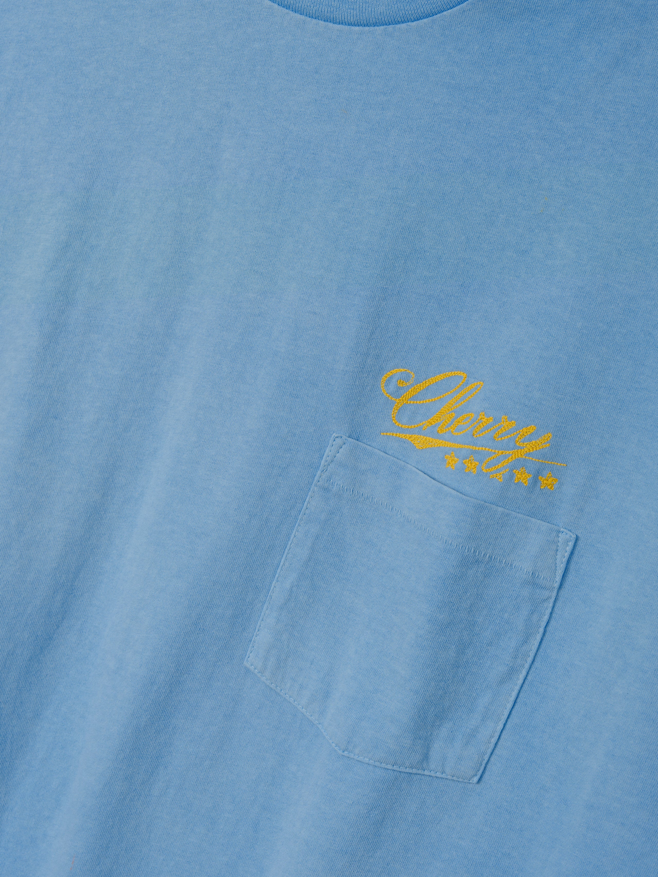 5 Star Boxy Pocket T-Shirt (Sky Blue)