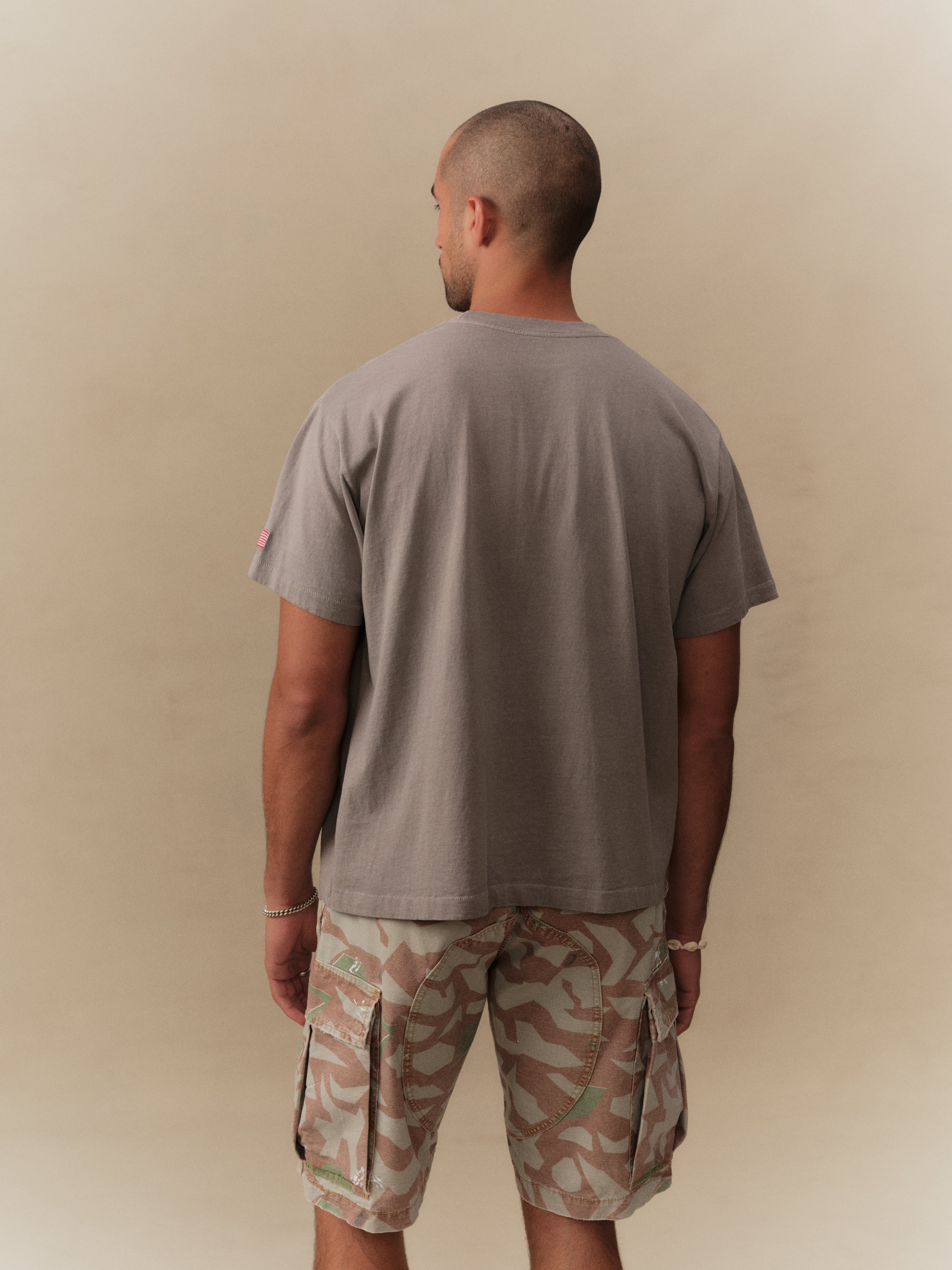 5 Star Boxy Pocket T-Shirt (Smoke)