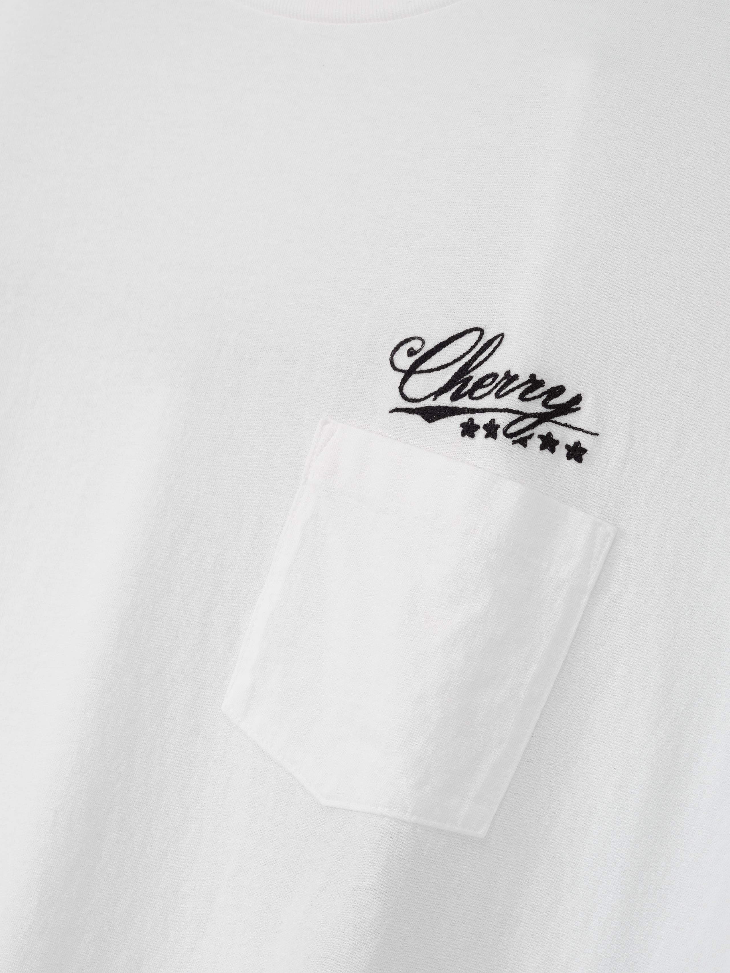 5 Star Boxy Pocket T-Shirt (Vintage White)