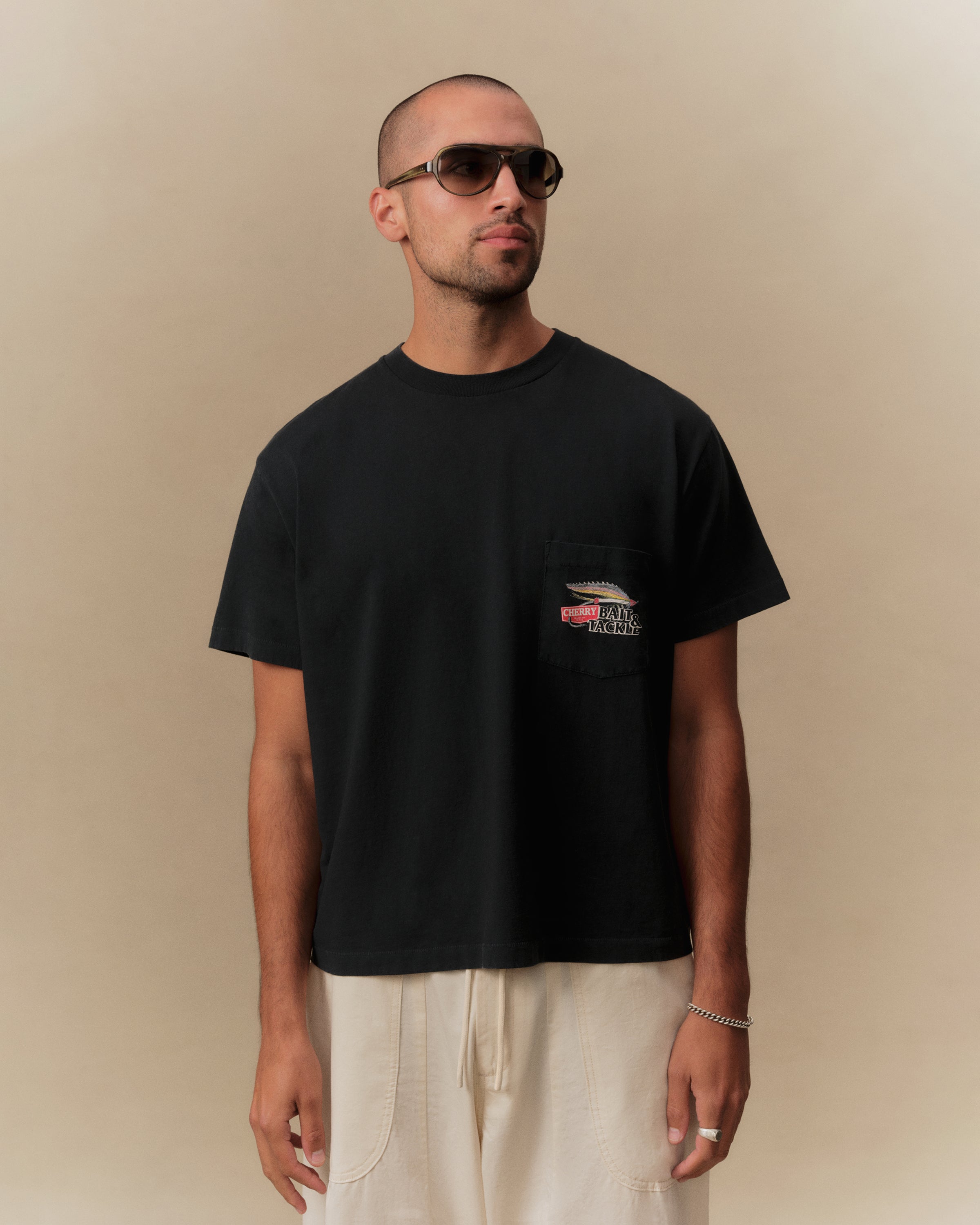 Marlin Boxy Pocket Tee (Vintage Black)