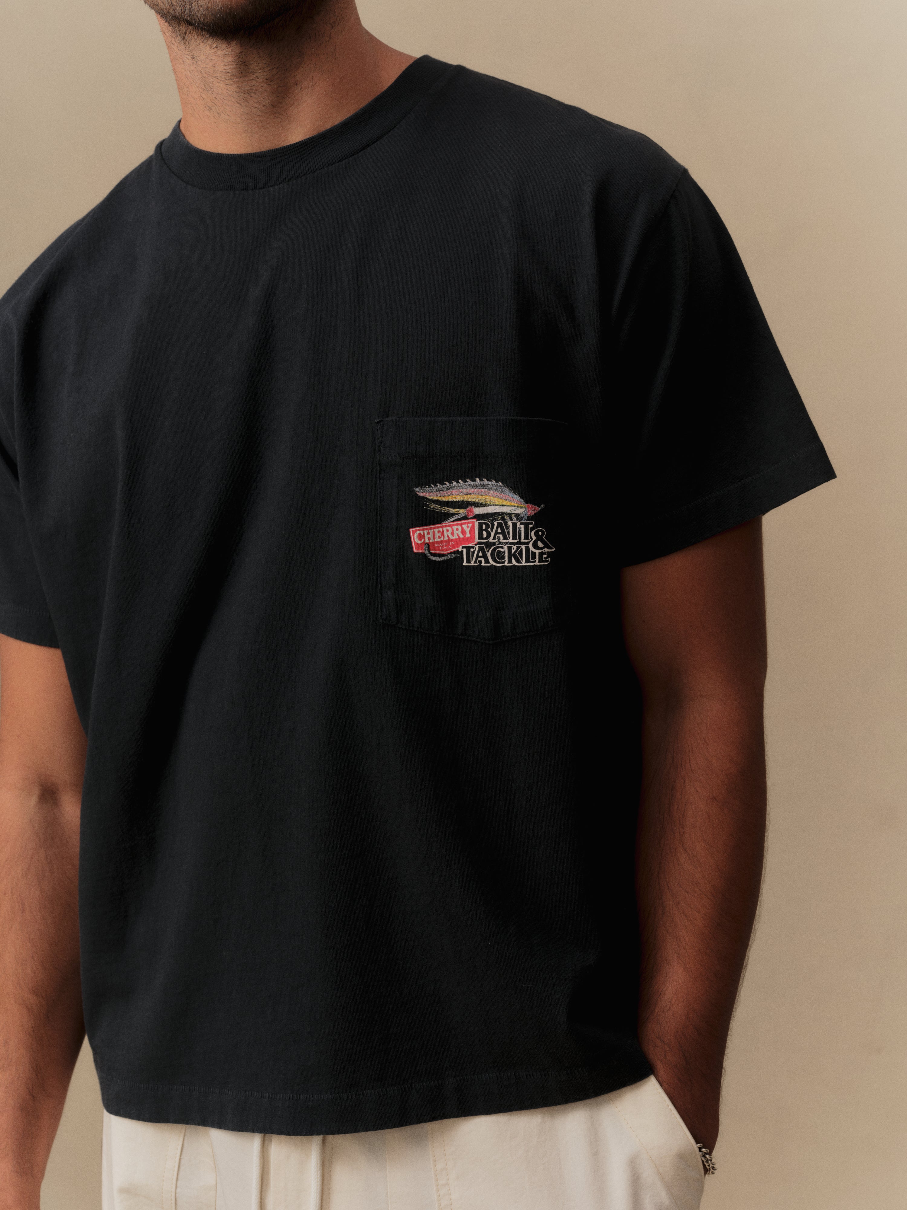 Marlin Boxy Pocket Tee (Vintage Black)