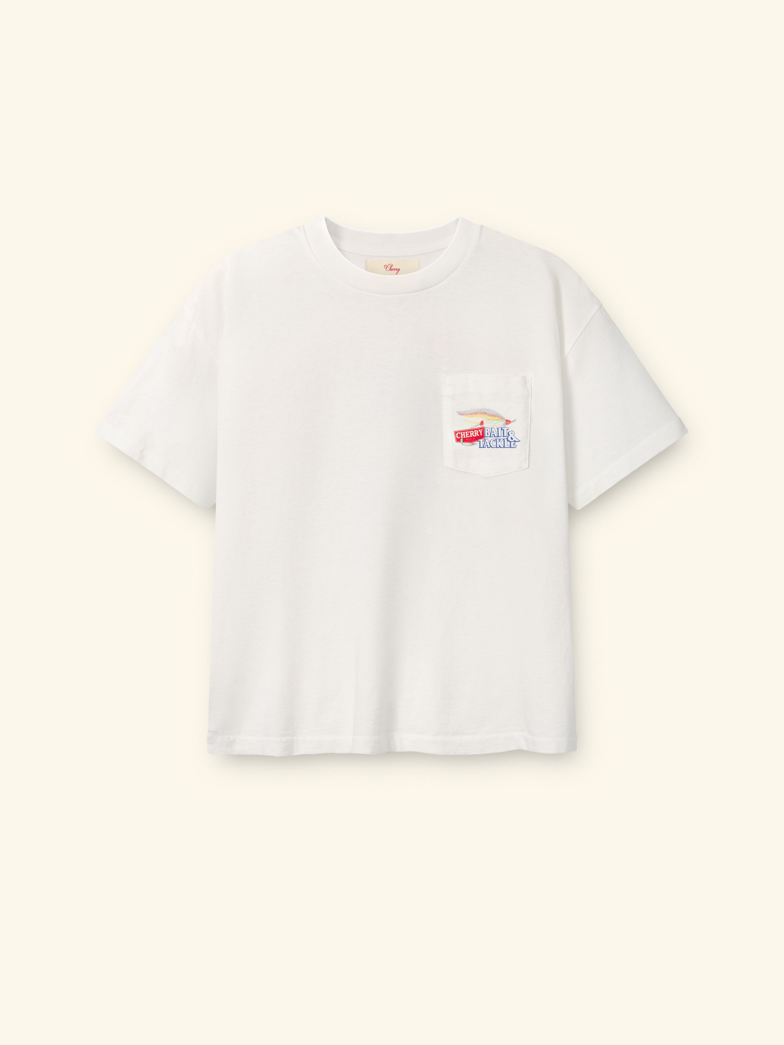 Marlin Boxy Pocket Tee (Vintage White)