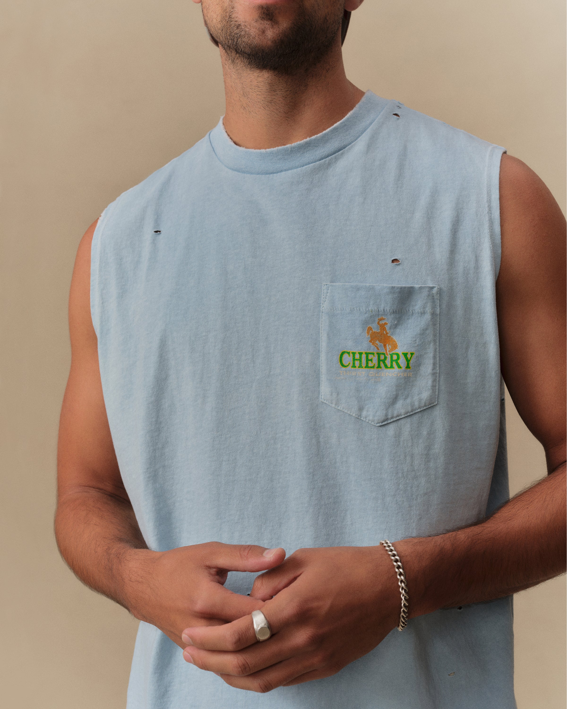 Thirst Quencher Running Shirt (Sky Blue)