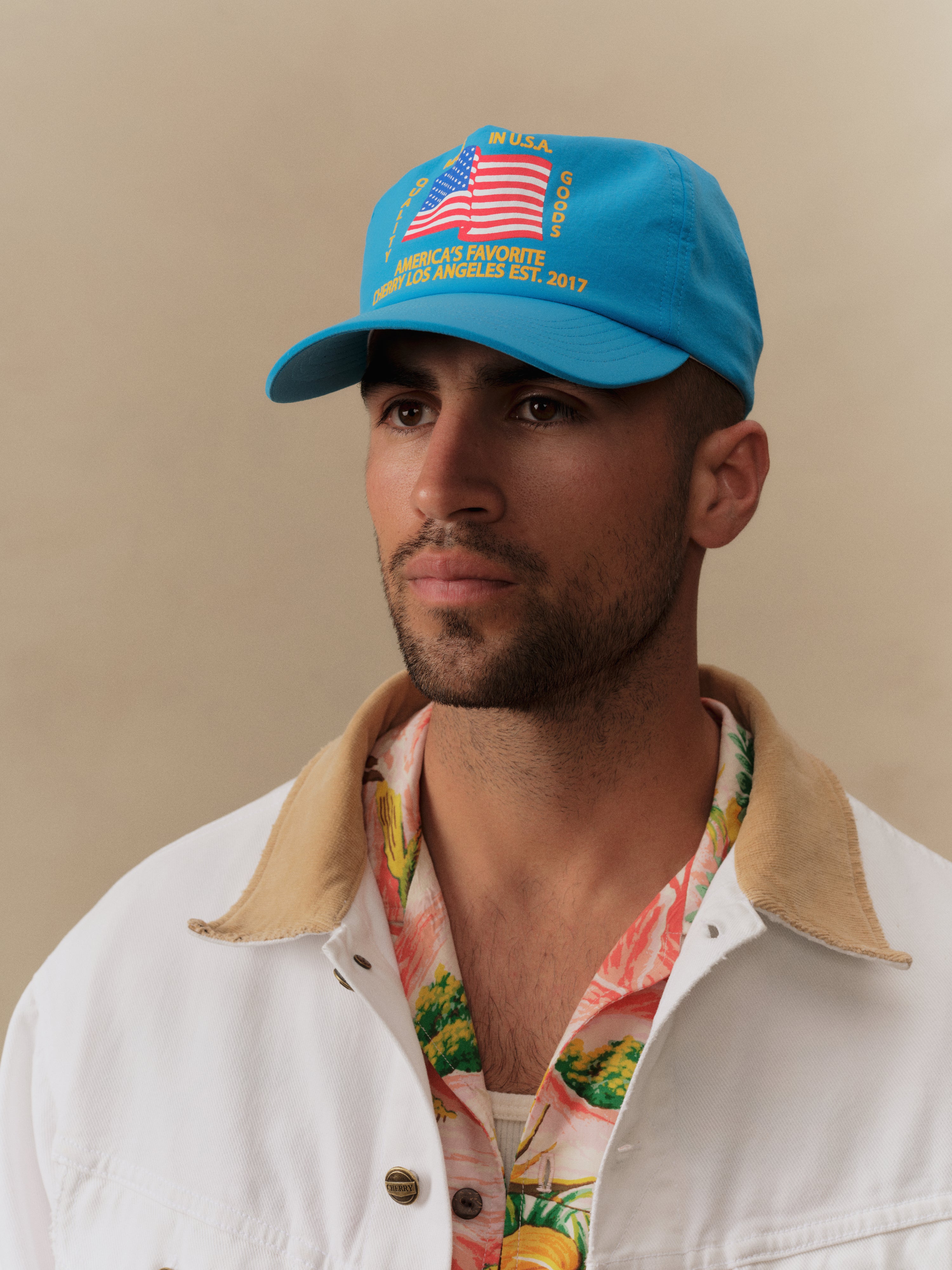 America's Favorite 5 Panel Hat (Aqua)