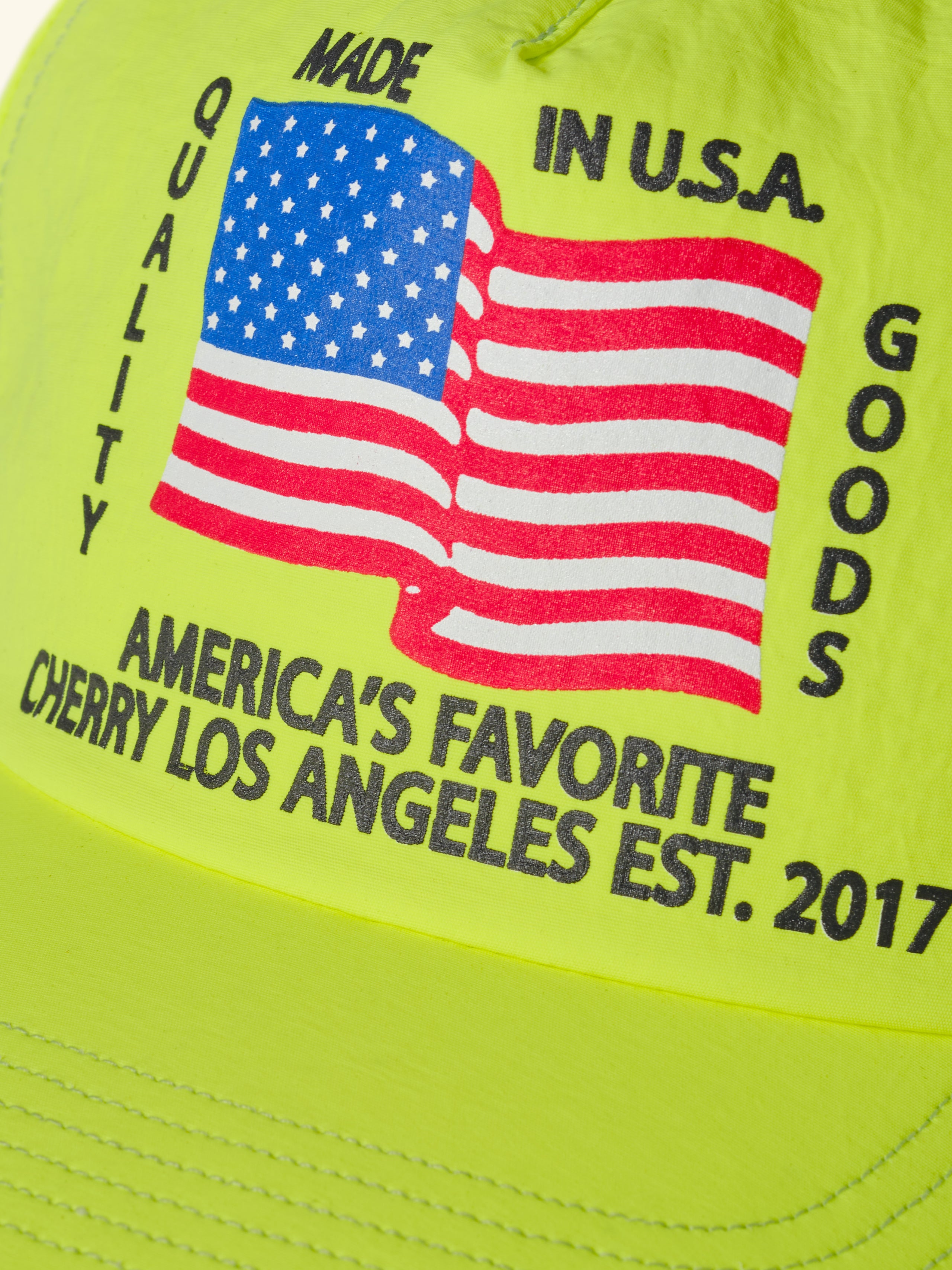 America's Favorite 5 Panel Hat (Neon Yellow)