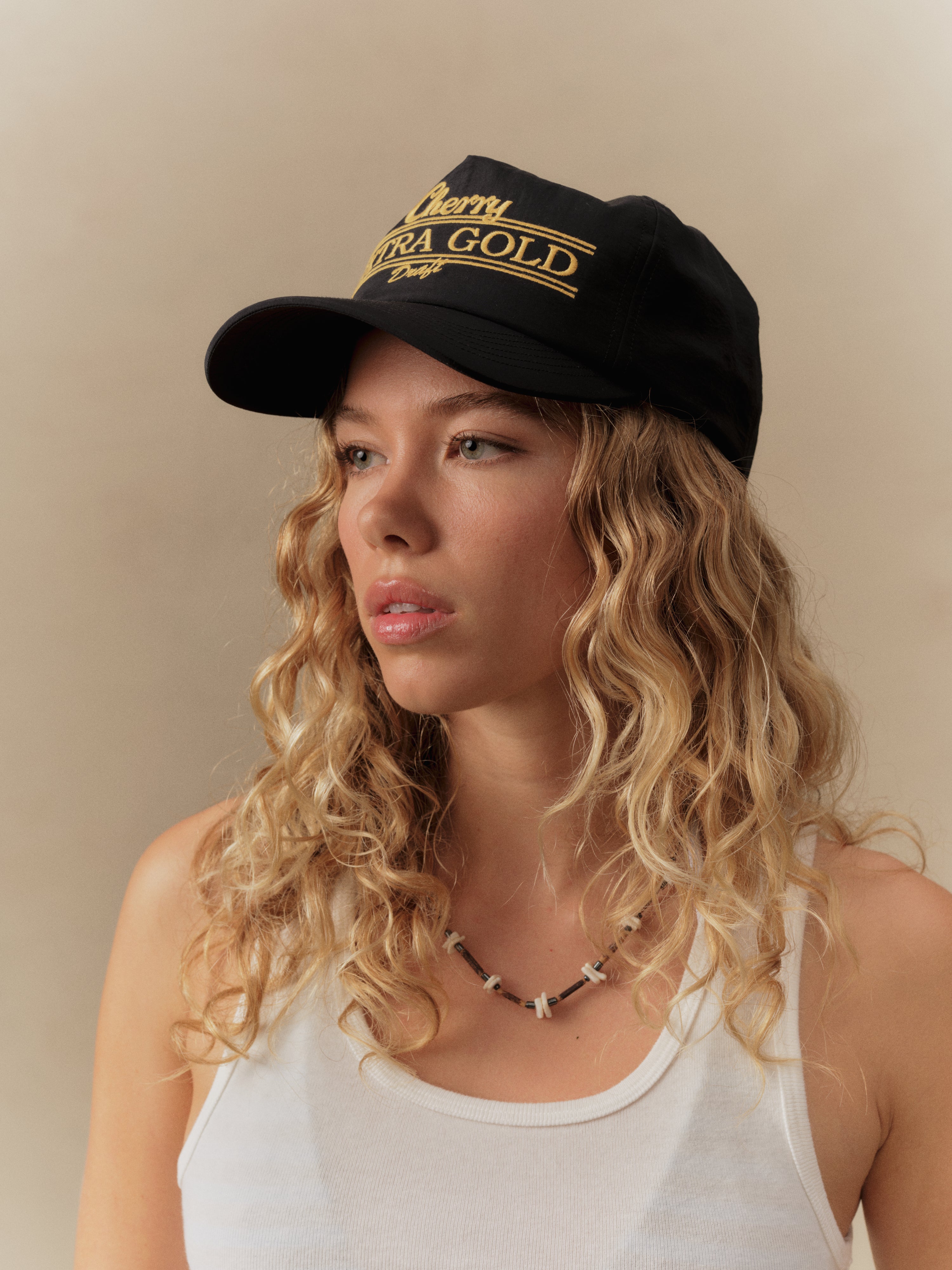 Extra Gold 5 Panel Hat (Black)