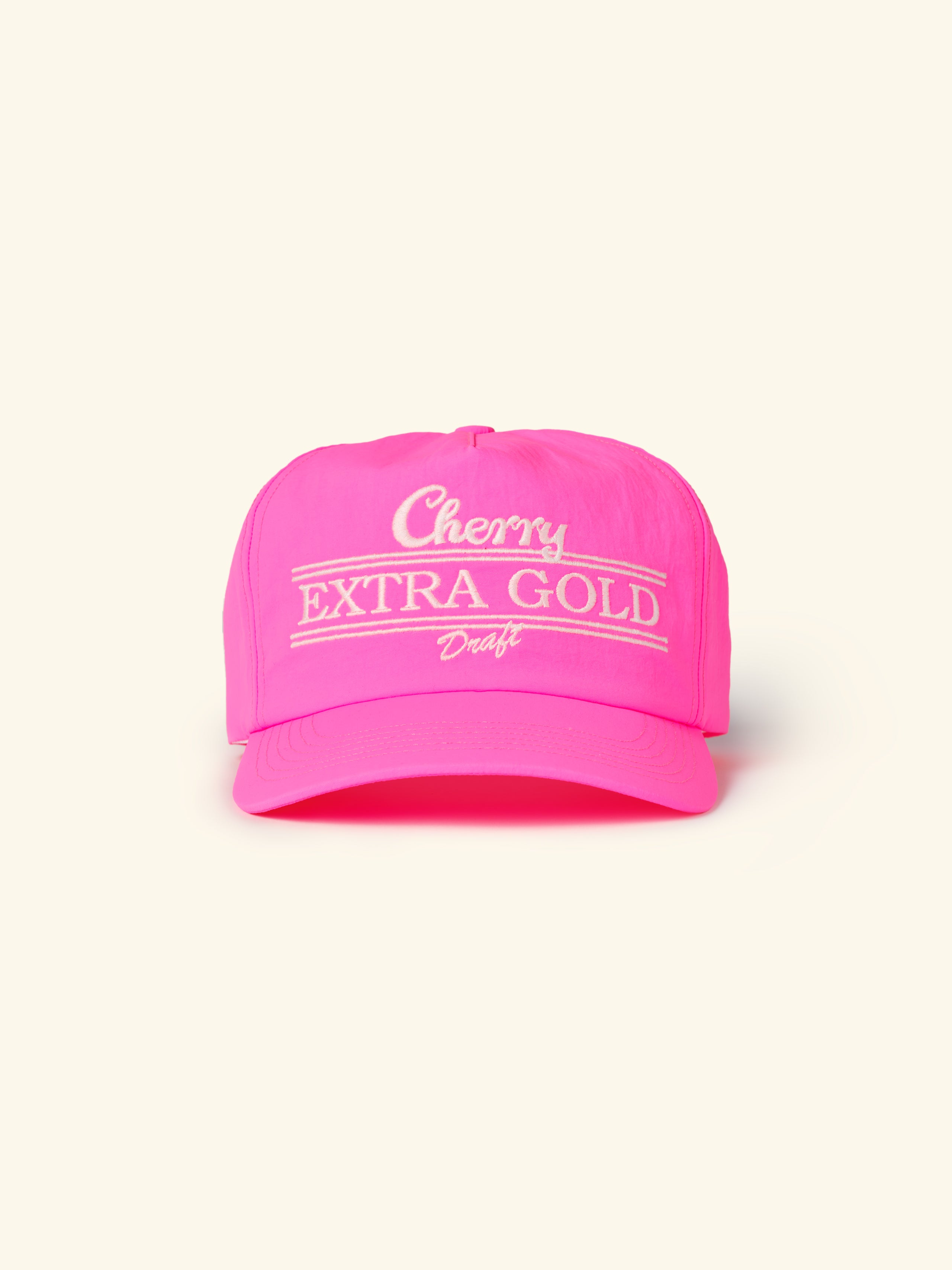 Extra Gold 5 Panel Hat (Neon Pink)