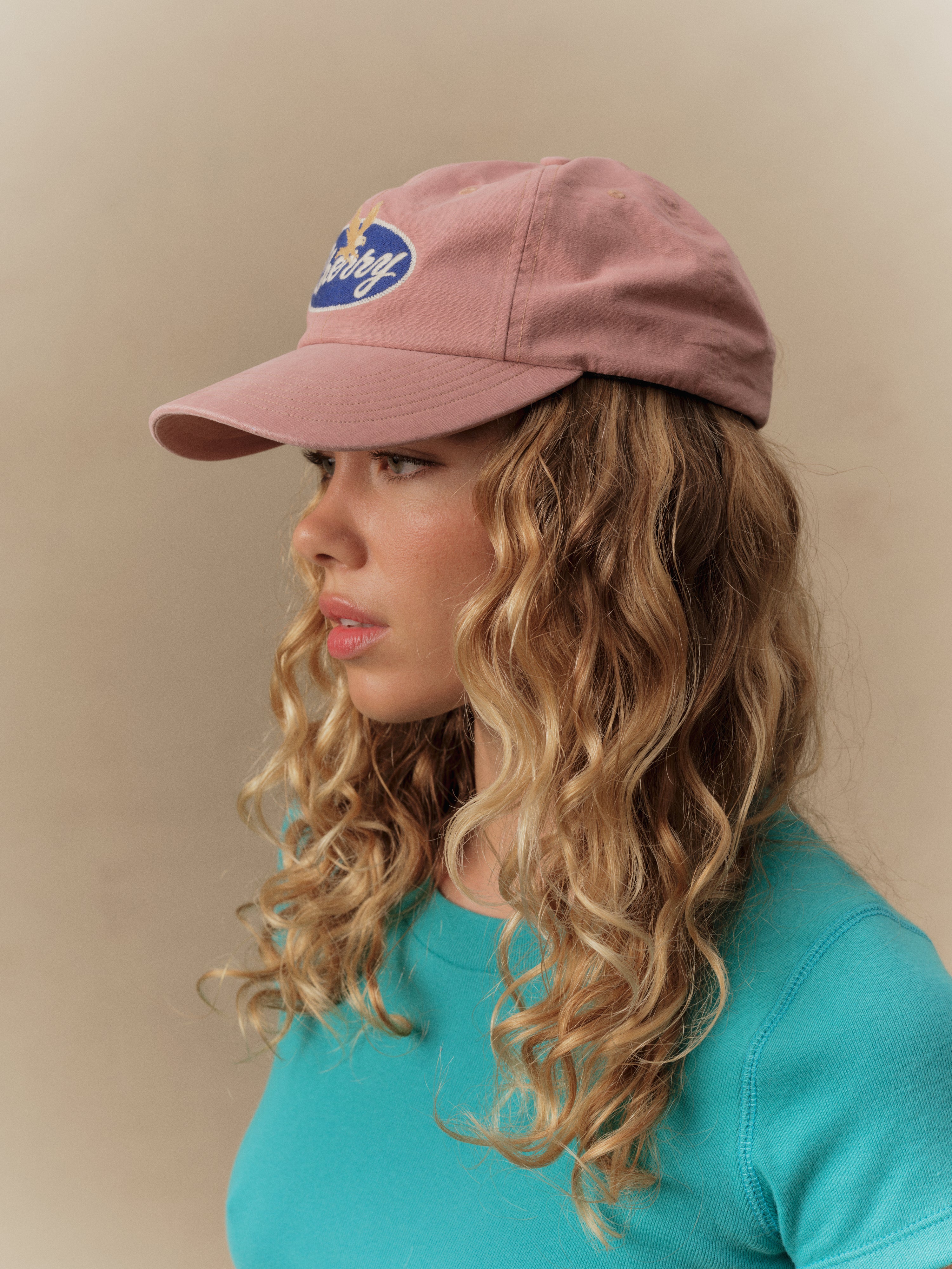 Golden Eagle 6 Panel Hat (Dusty Pink)