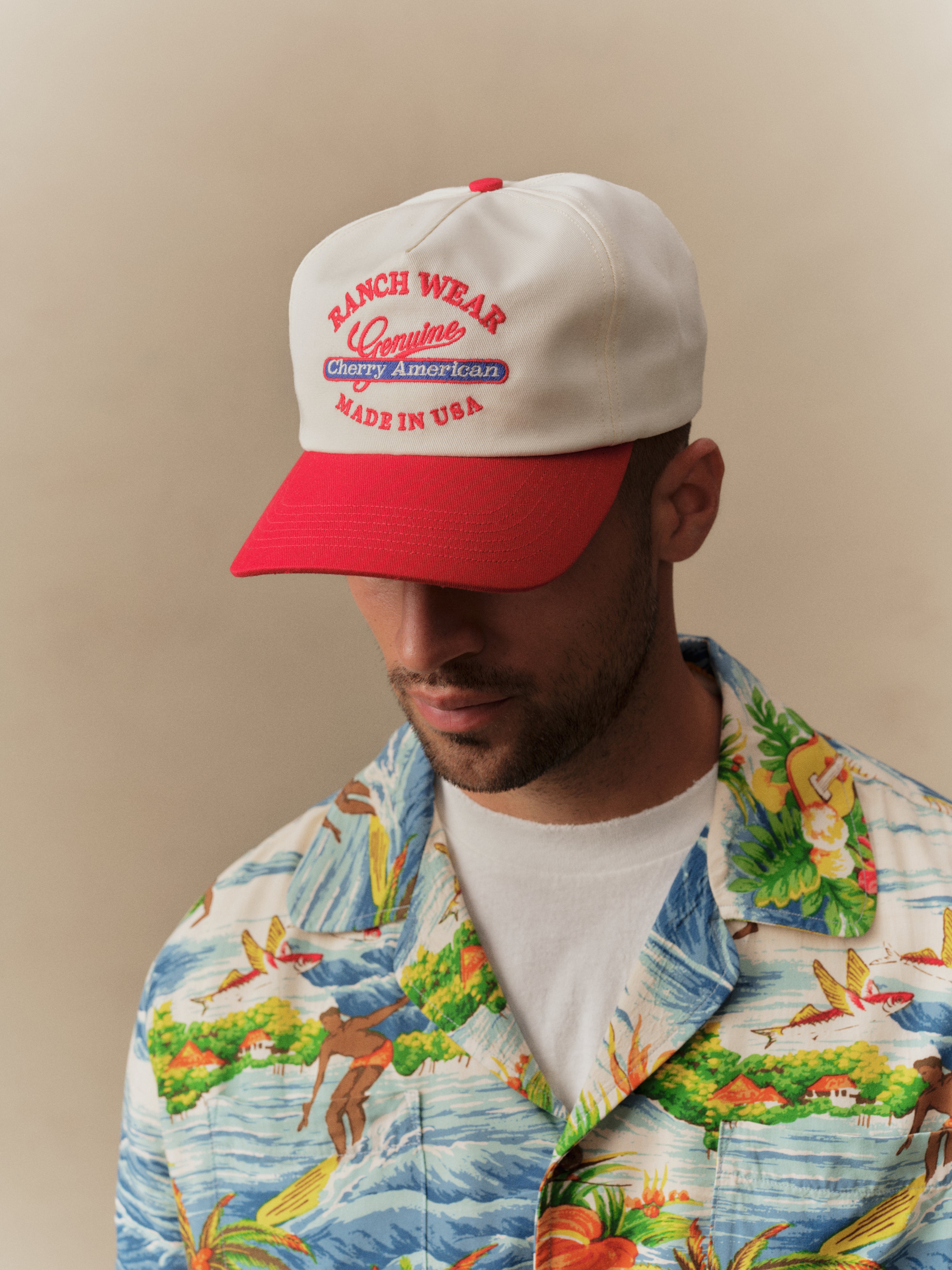 Ranchwear 5 Panel Hat (Cherry Red)